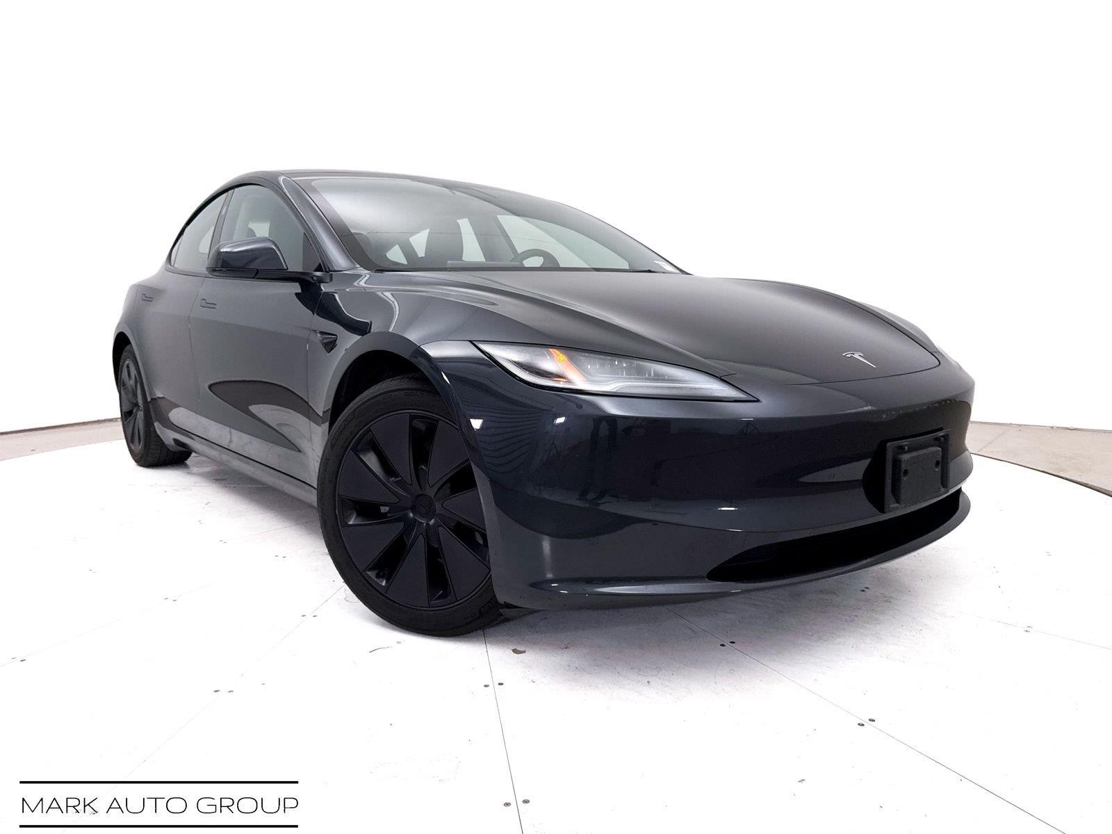 Gray (Stealth Grey) 2024 Tesla Model 3 Sedan Rear-Wheel Drive Automatic