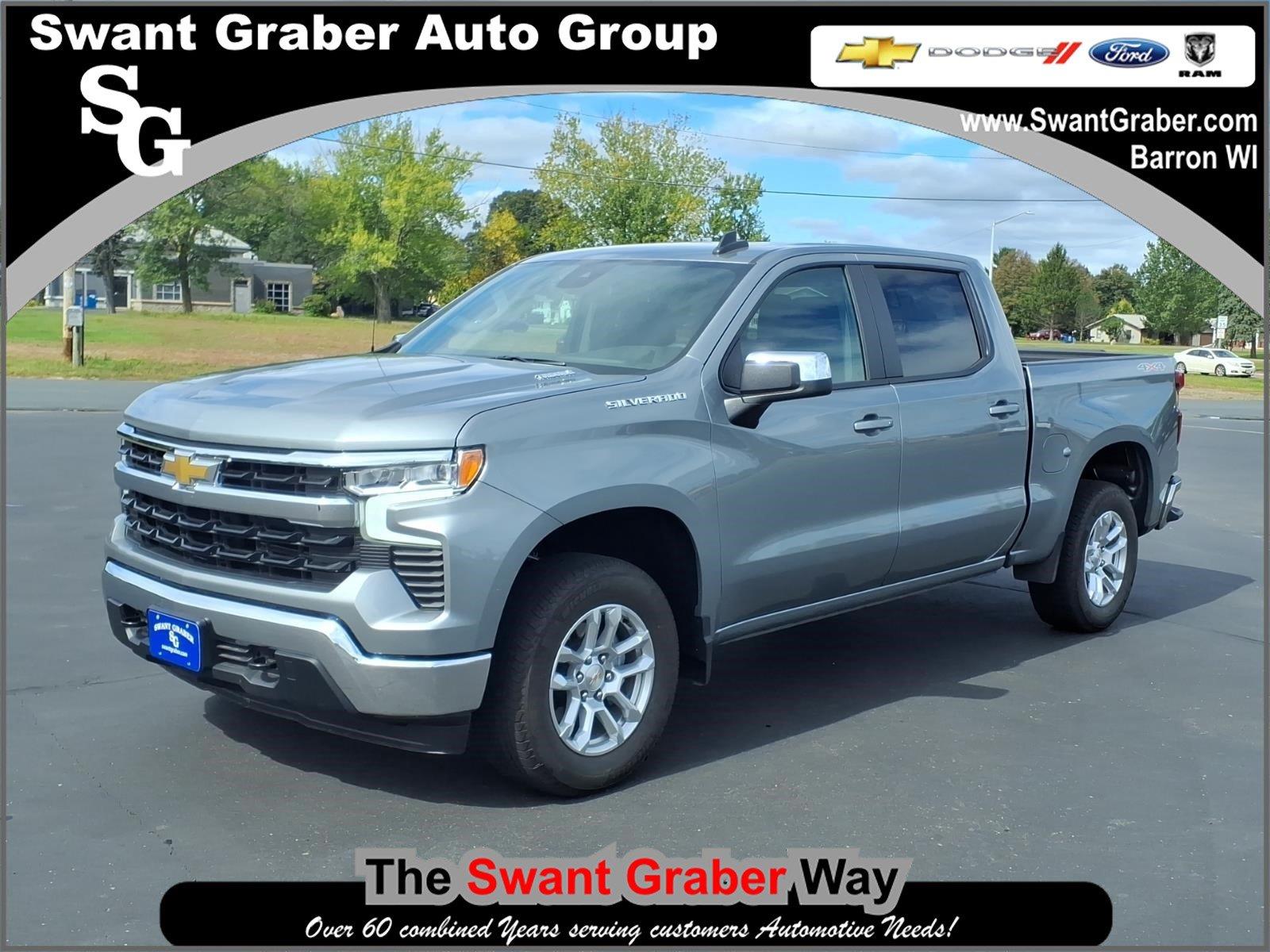 Sterling Gray Metallic 2026 Chevrolet Silverado 1500 Pickup Truck Four-Wheel Drive 8-Speed Automatic