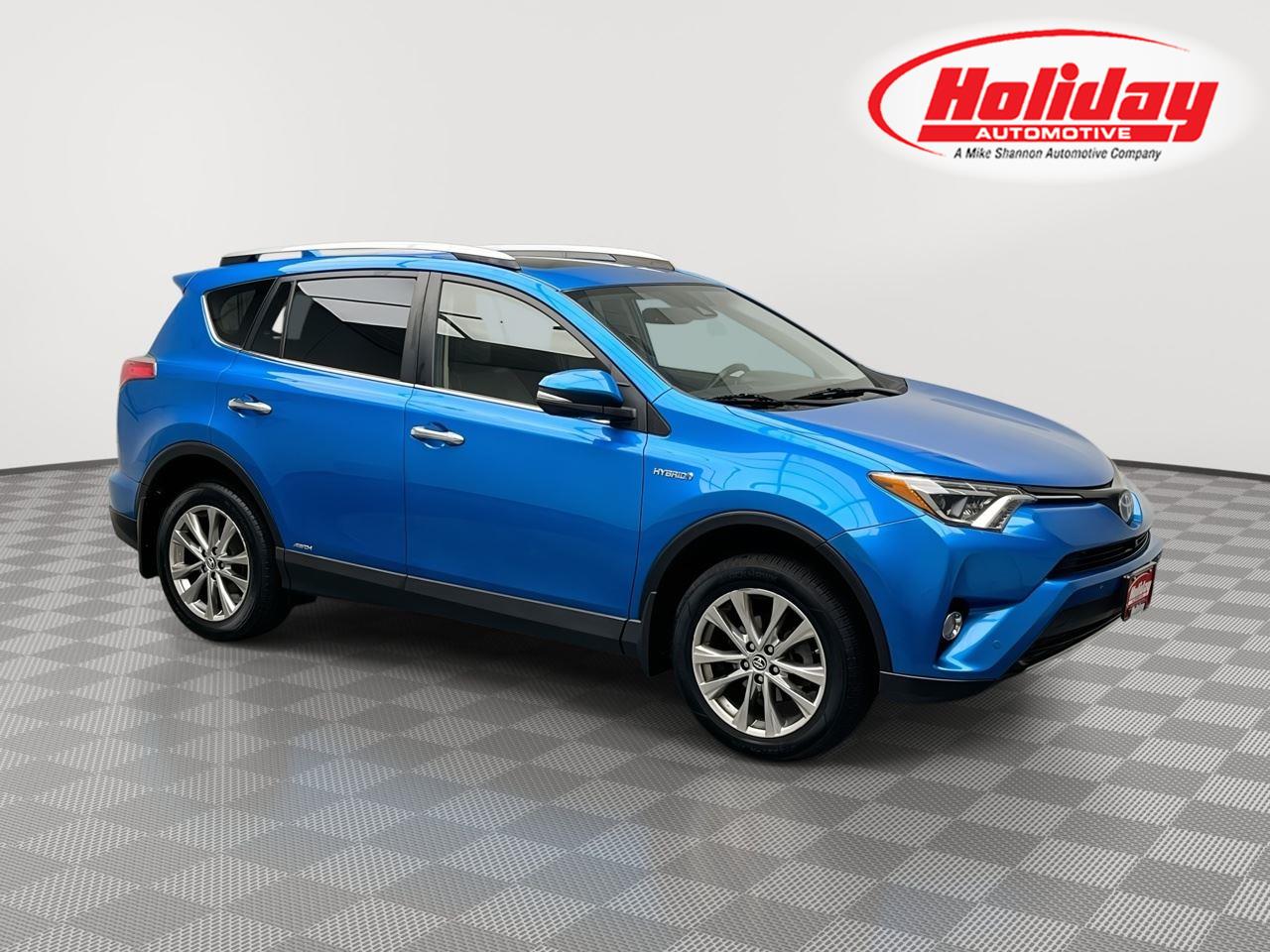 Electric Storm Blue 2018 Toyota RAV4 Hybrid SUV / Crossover All-Wheel Drive Continuously Variable Transmission