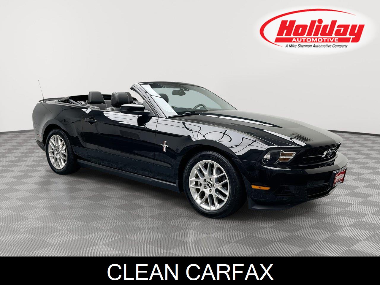 Black 2012 Ford Mustang Convertible Rear-Wheel Drive 6-Speed Automatic