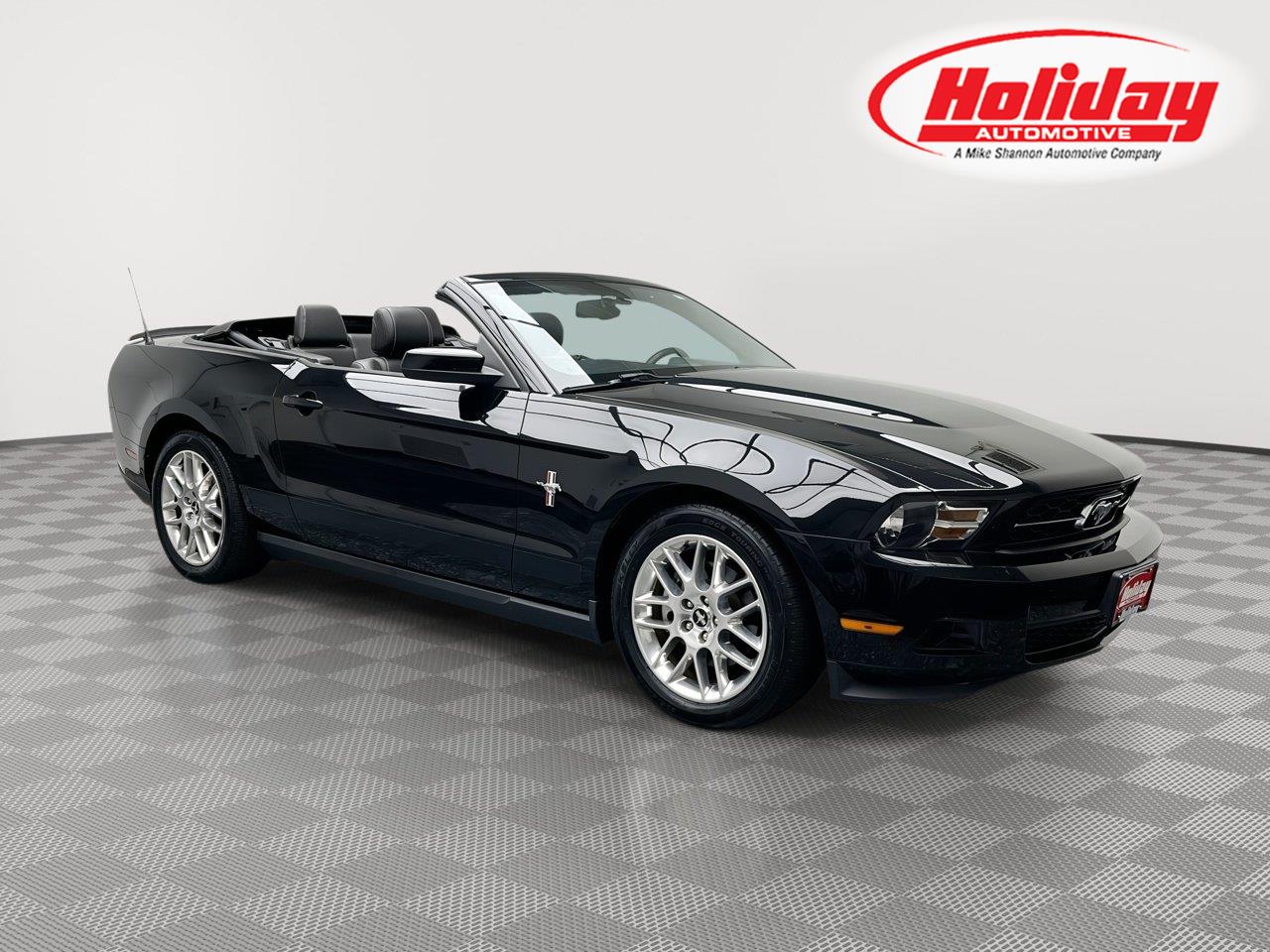 Black 2012 Ford Mustang Convertible Rear-Wheel Drive 6-Speed Automatic
