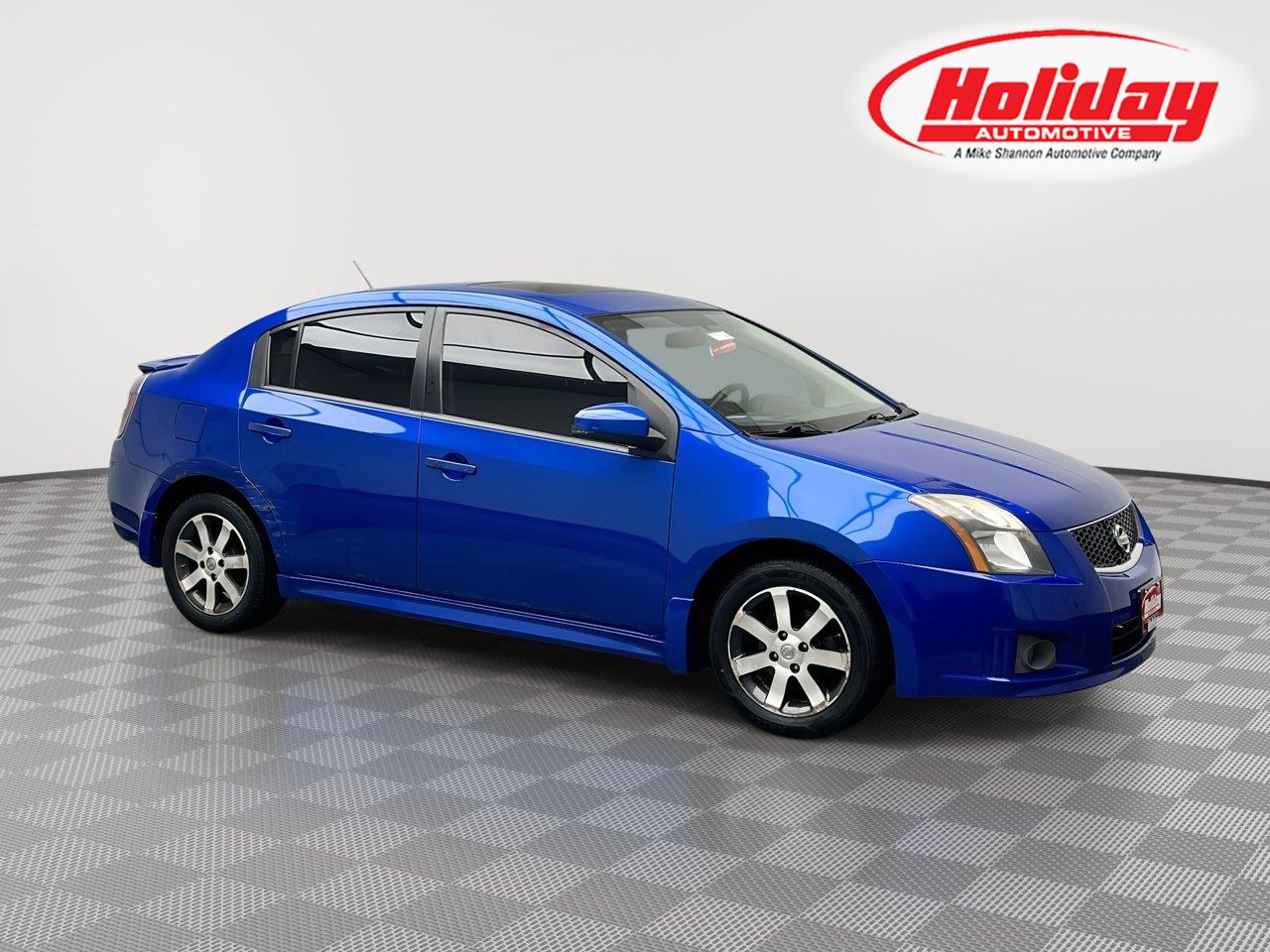 Metallic Blue 2012 Nissan Sentra Sedan Front-Wheel Drive Continuously Variable Transmission