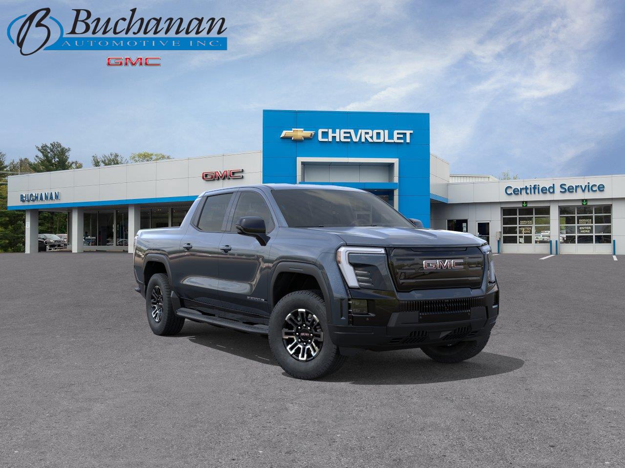Deep Ocean Metallic 2026 GMC Sierra EV Pickup Truck All-Wheel Drive Automatic