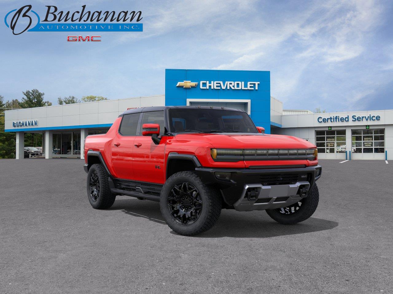 Solar Orange 2025 GMC Hummer EV Pickup Pickup Truck All-Wheel Drive Automatic