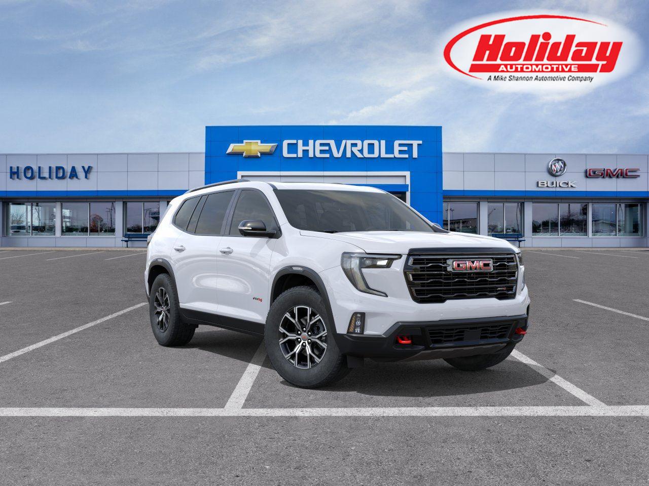 Summit White 2026 GMC Acadia SUV / Crossover Four-Wheel Drive 8-Speed Automatic