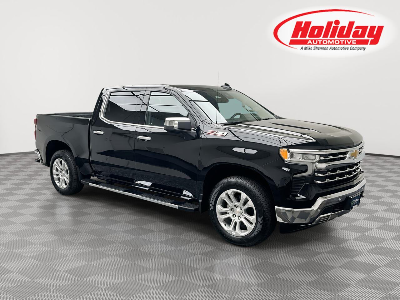 Black 2024 Chevrolet Silverado 1500 Pickup Truck Four-Wheel Drive Automatic