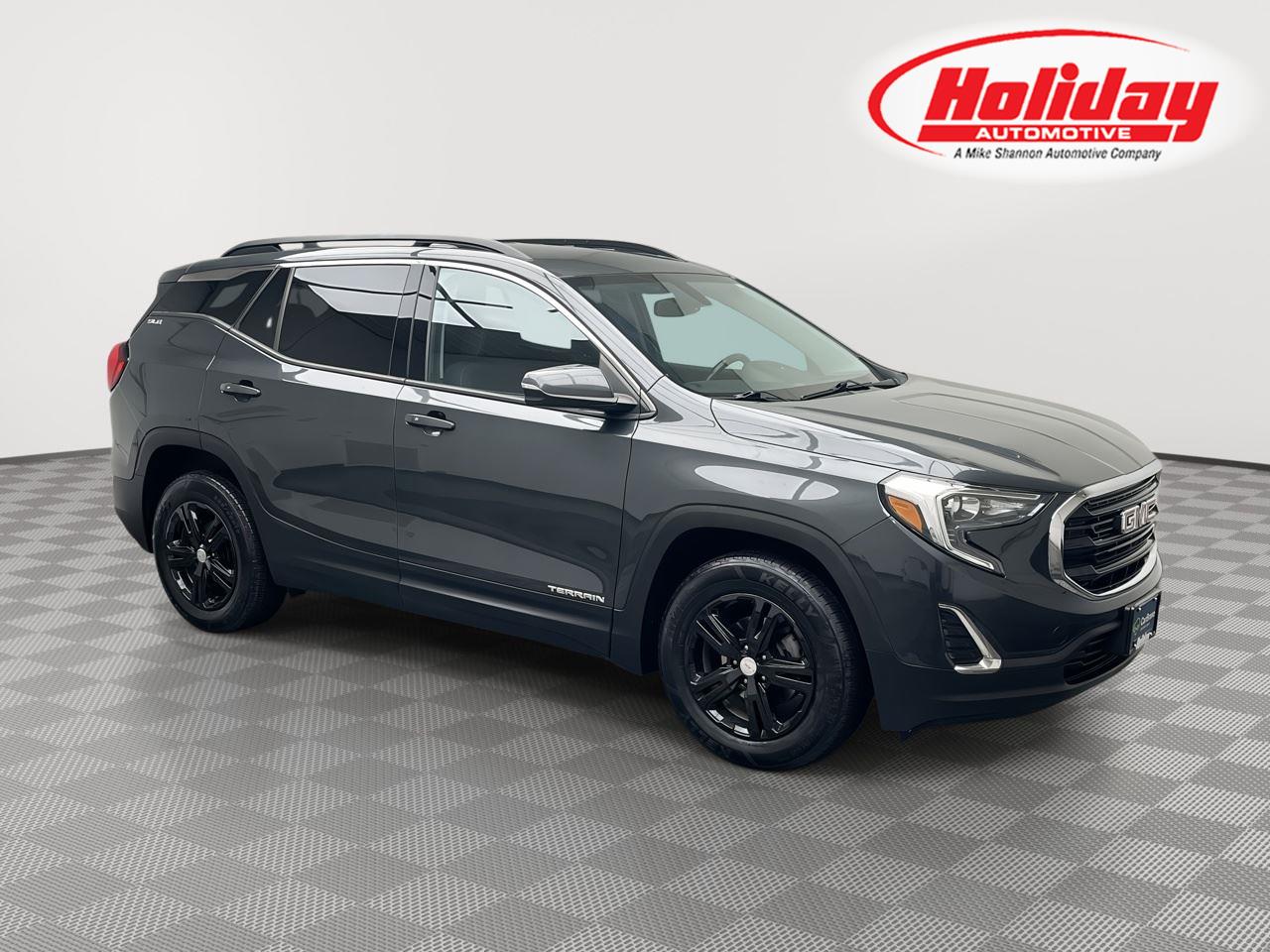 Graphite Gray Metallic 2019 GMC Terrain SUV / Crossover Four-Wheel Drive 9-Speed Automatic Overdrive
