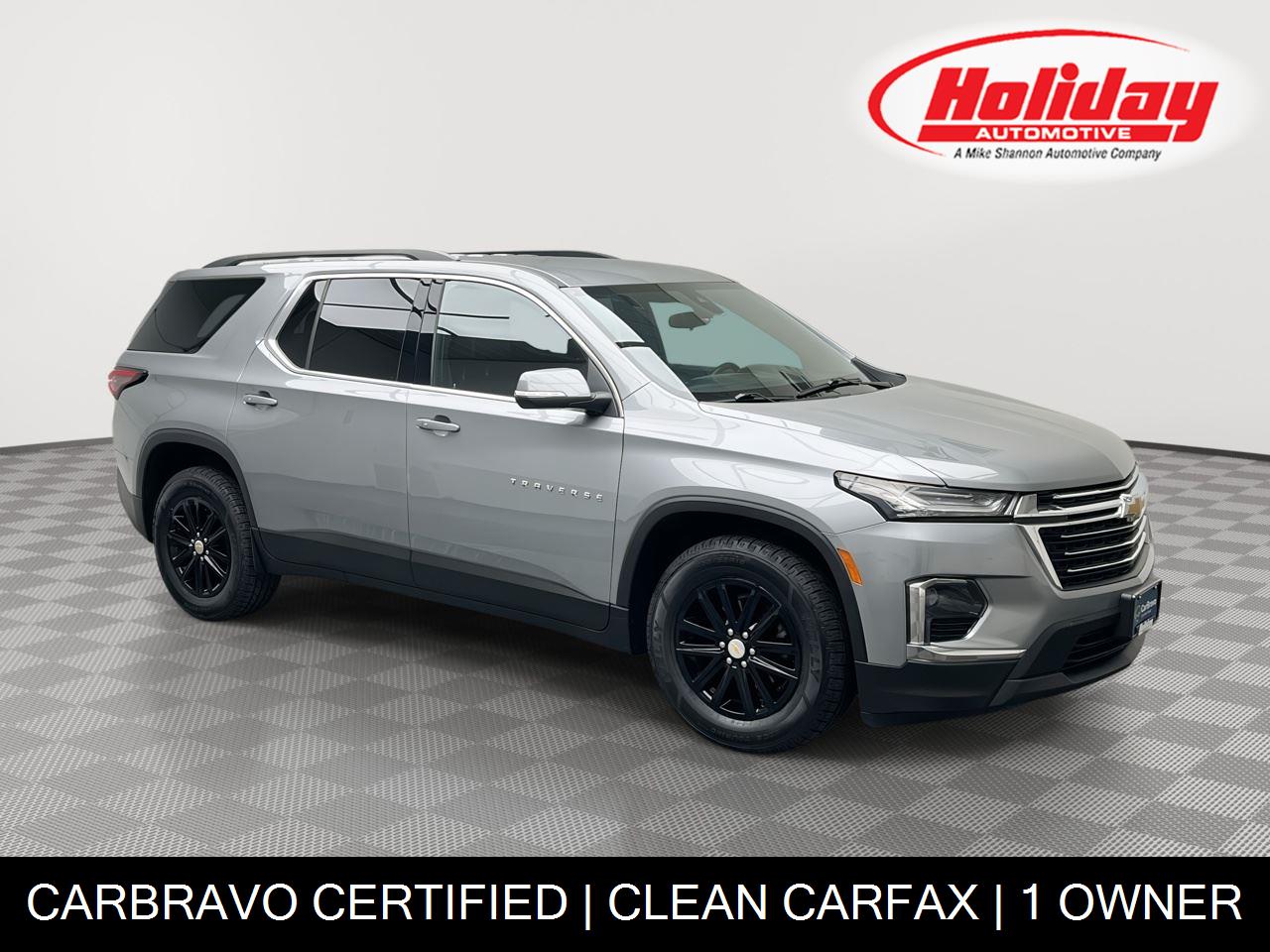 Silver Sage Metallic 2023 Chevrolet Traverse SUV / Crossover Four-Wheel Drive 9-Speed Automatic