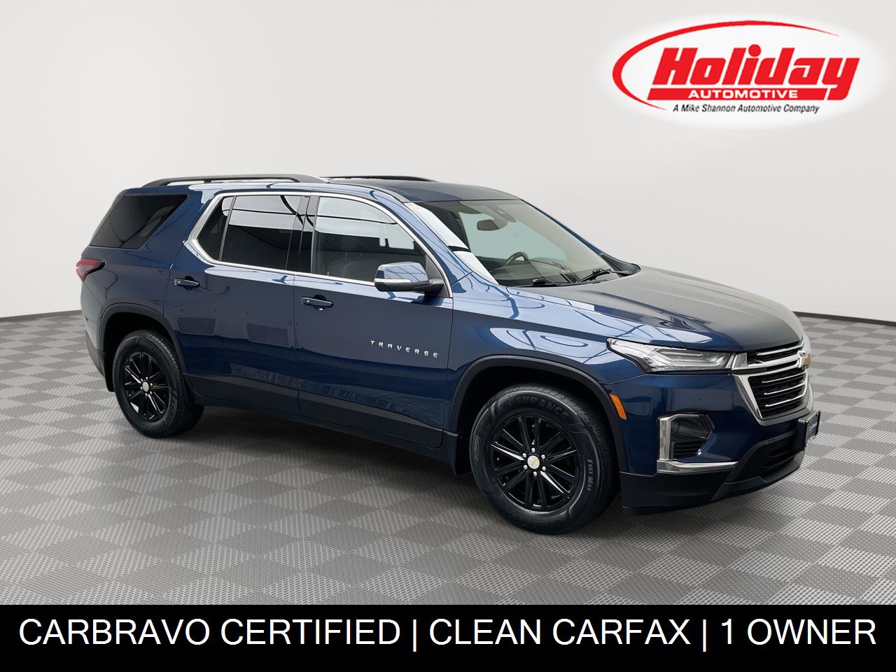 Blue 2022 Chevrolet Traverse SUV / Crossover Four-Wheel Drive Automatic