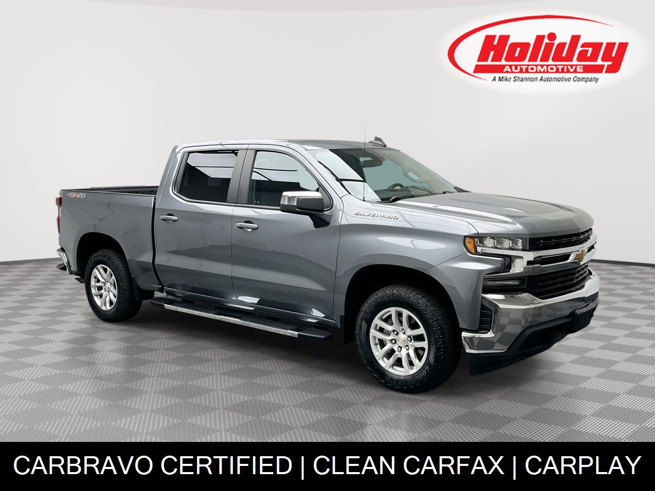 Gray (Satin Steel Metallic) 2021 Chevrolet Silverado 1500 Pickup Truck Four-Wheel Drive 8-Speed Automatic