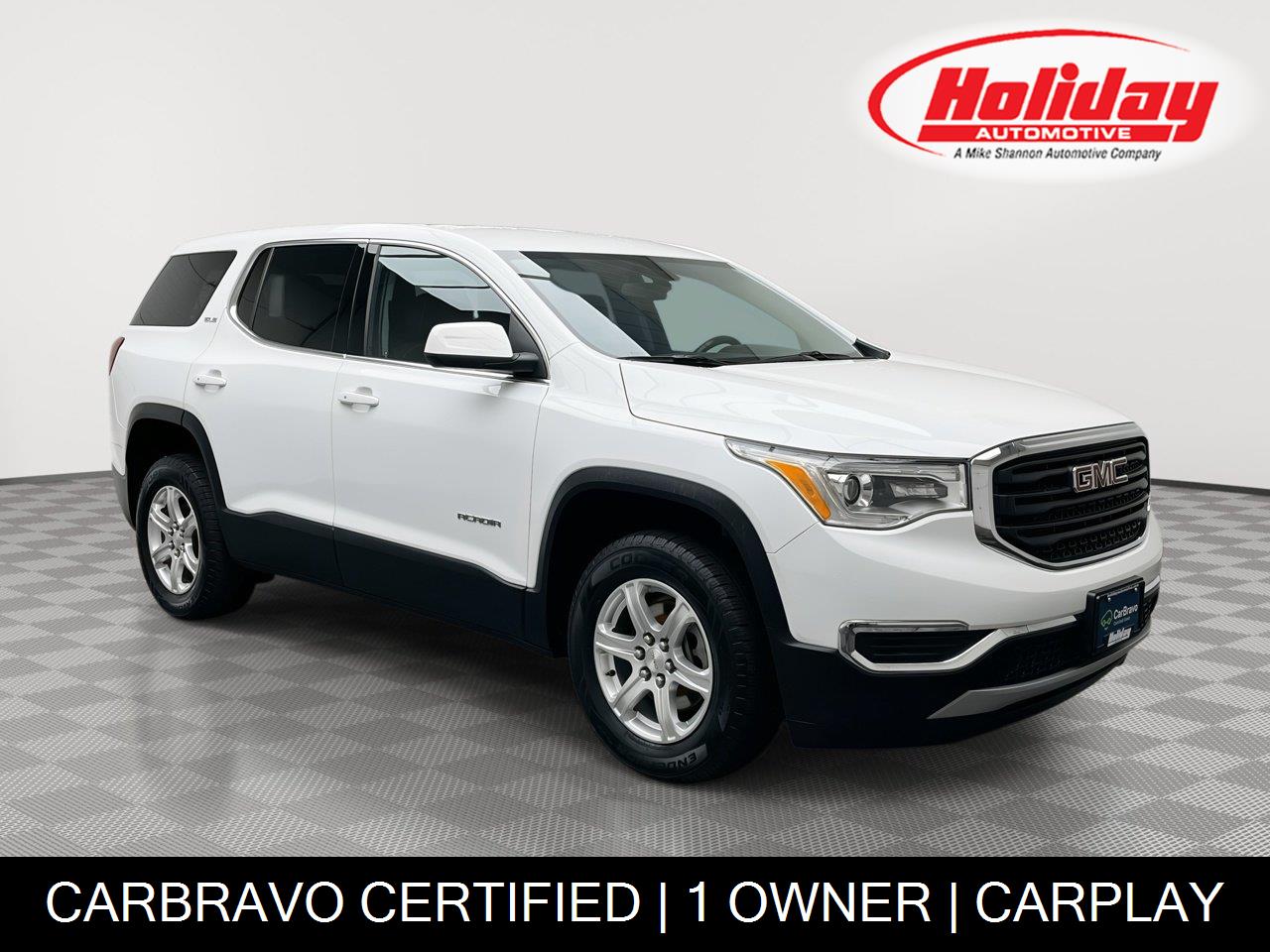 Summit White 2019 GMC Acadia SUV / Crossover Four-Wheel Drive 6-Speed Automatic