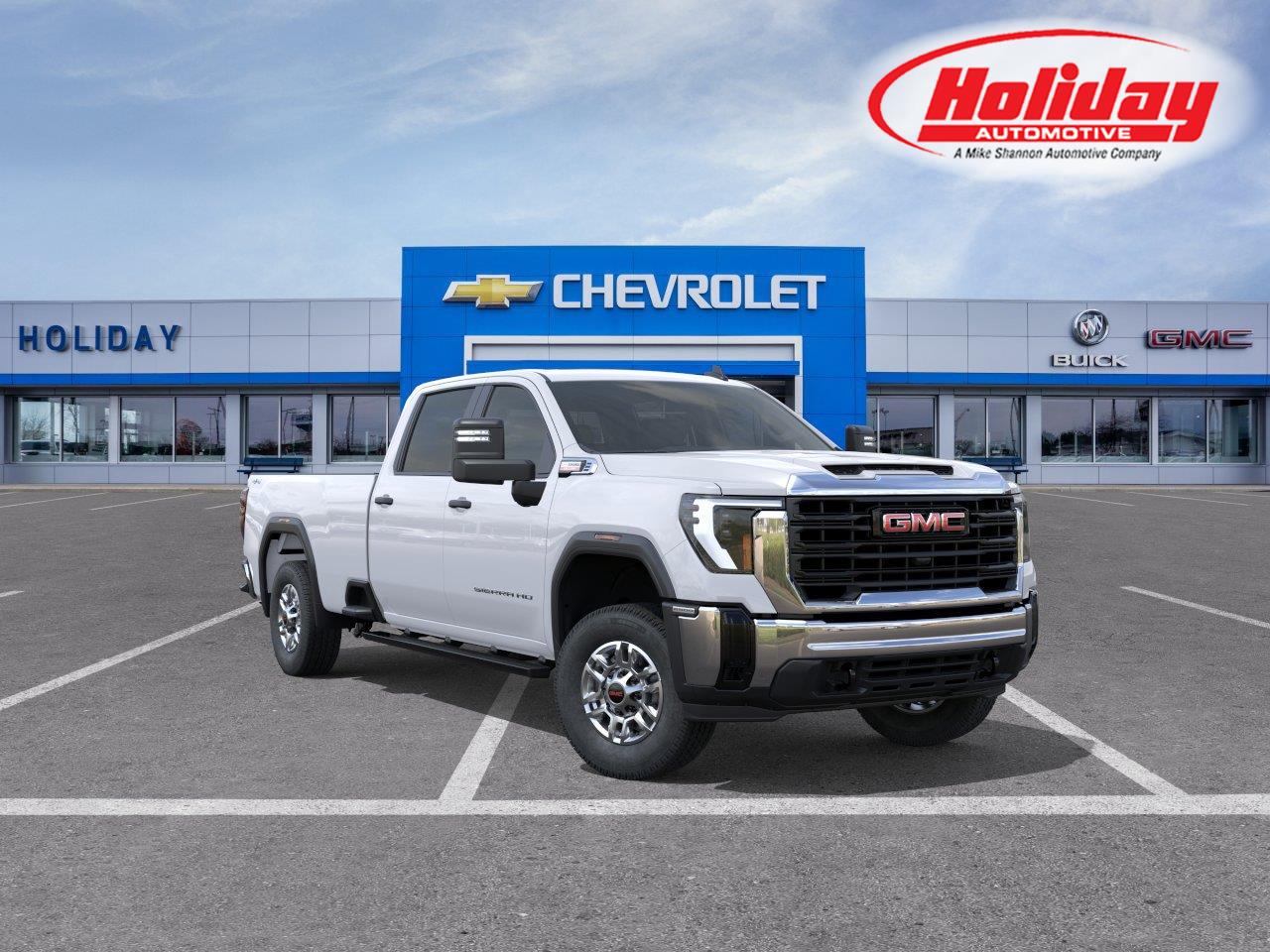 Summit White 2026 GMC Sierra 2500HD Pickup Truck Four-Wheel Drive Automatic