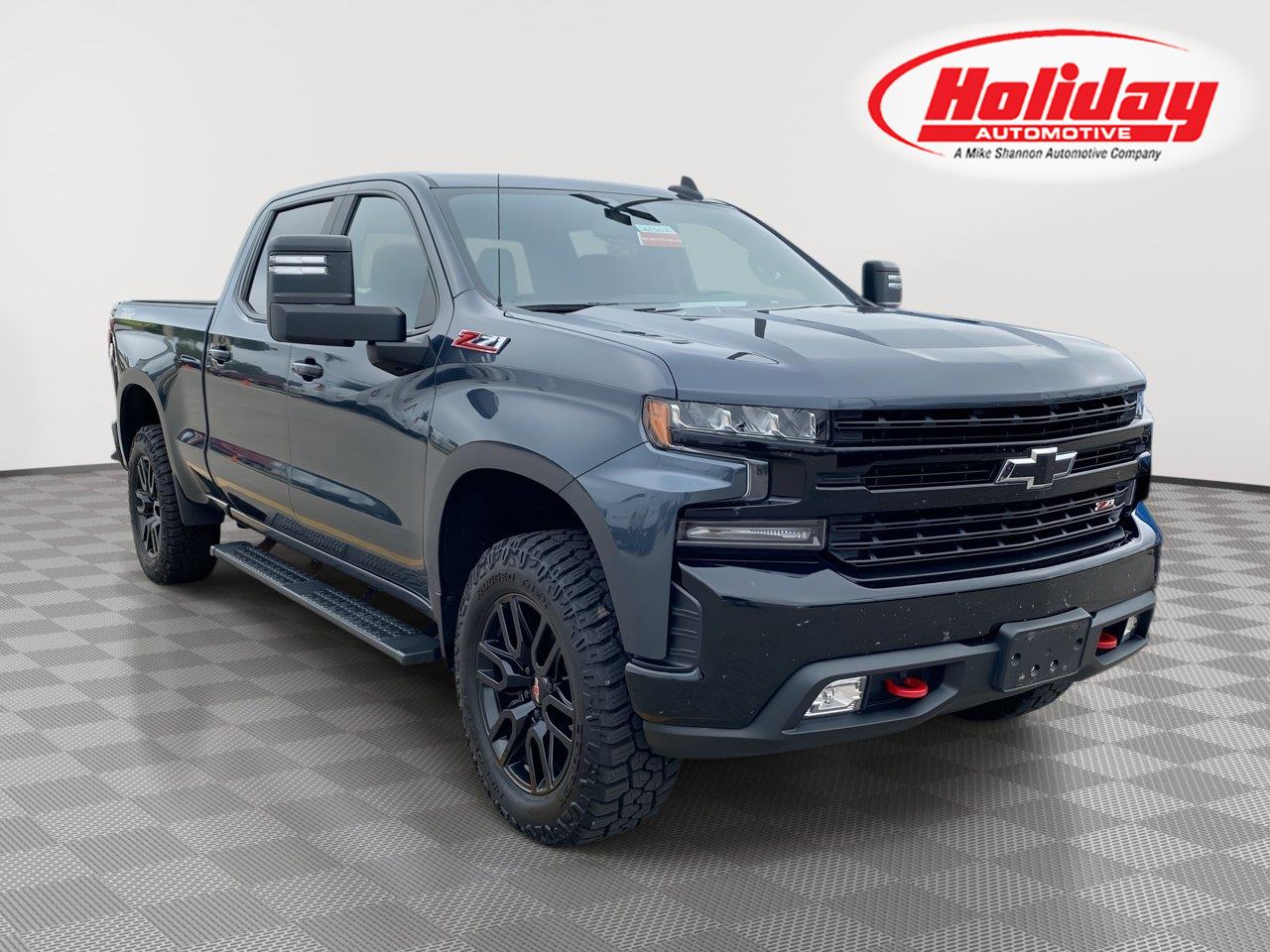 Gray (Shadow Grey Metallic) 2021 Chevrolet Silverado 1500 Pickup Truck Four-Wheel Drive Automatic