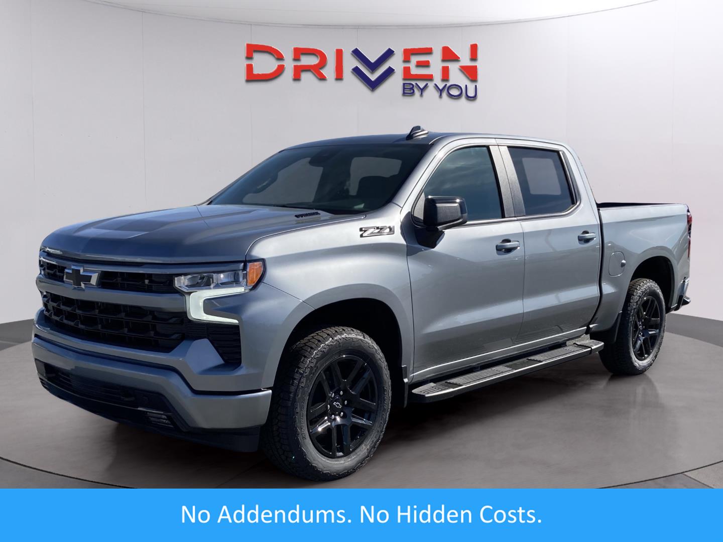 Sterling Gray Metallic 2026 Chevrolet Silverado 1500 RST Crew Cab 4WD Pickup Truck Four-Wheel Drive Automatic