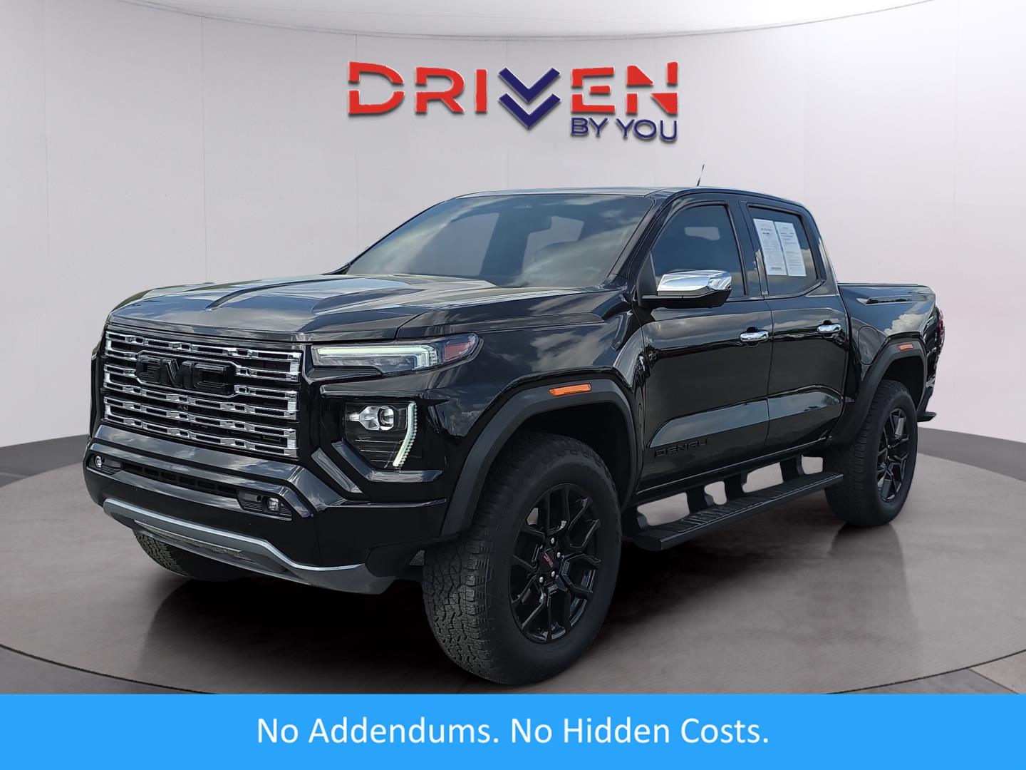 Onyx Black 2024 GMC Canyon Denali Crew Cab 4WD Pickup Truck Four-Wheel Drive 8-Speed Automatic