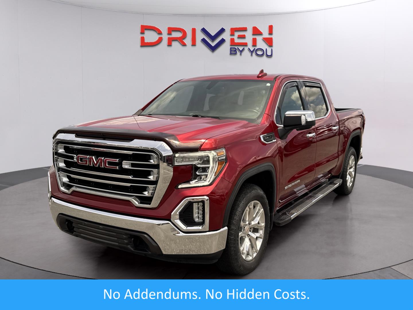 Cayenne Red Tintcoat 2021 GMC Sierra 1500 SLT Crew Cab 4WD Pickup Truck Four-Wheel Drive 8-Speed Automatic