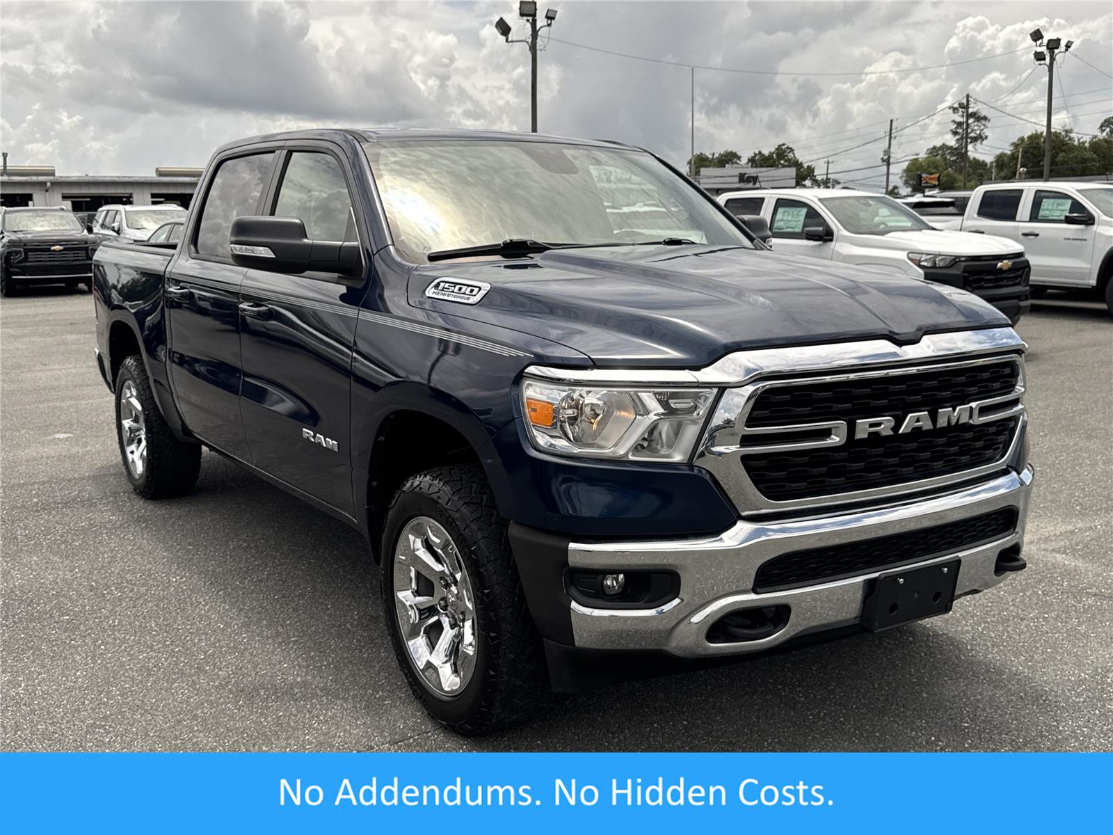 Patriot Blue Pearlcoat 2022 RAM 1500 Pickup Truck Four-Wheel Drive 8-Speed Automatic