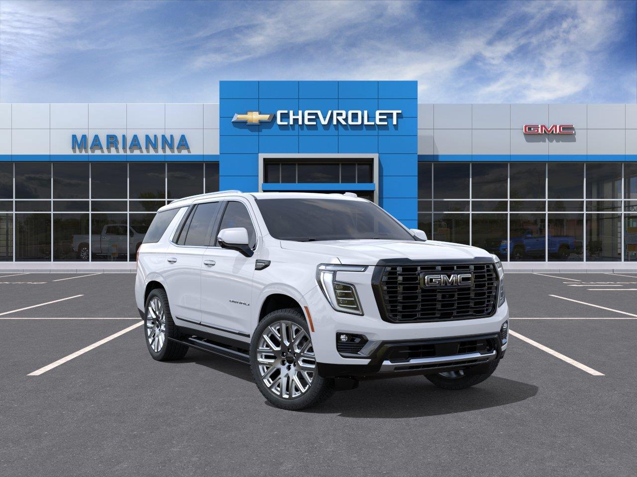 Glacier White Tricoat 2026 GMC Yukon SUV / Crossover Four-Wheel Drive Automatic