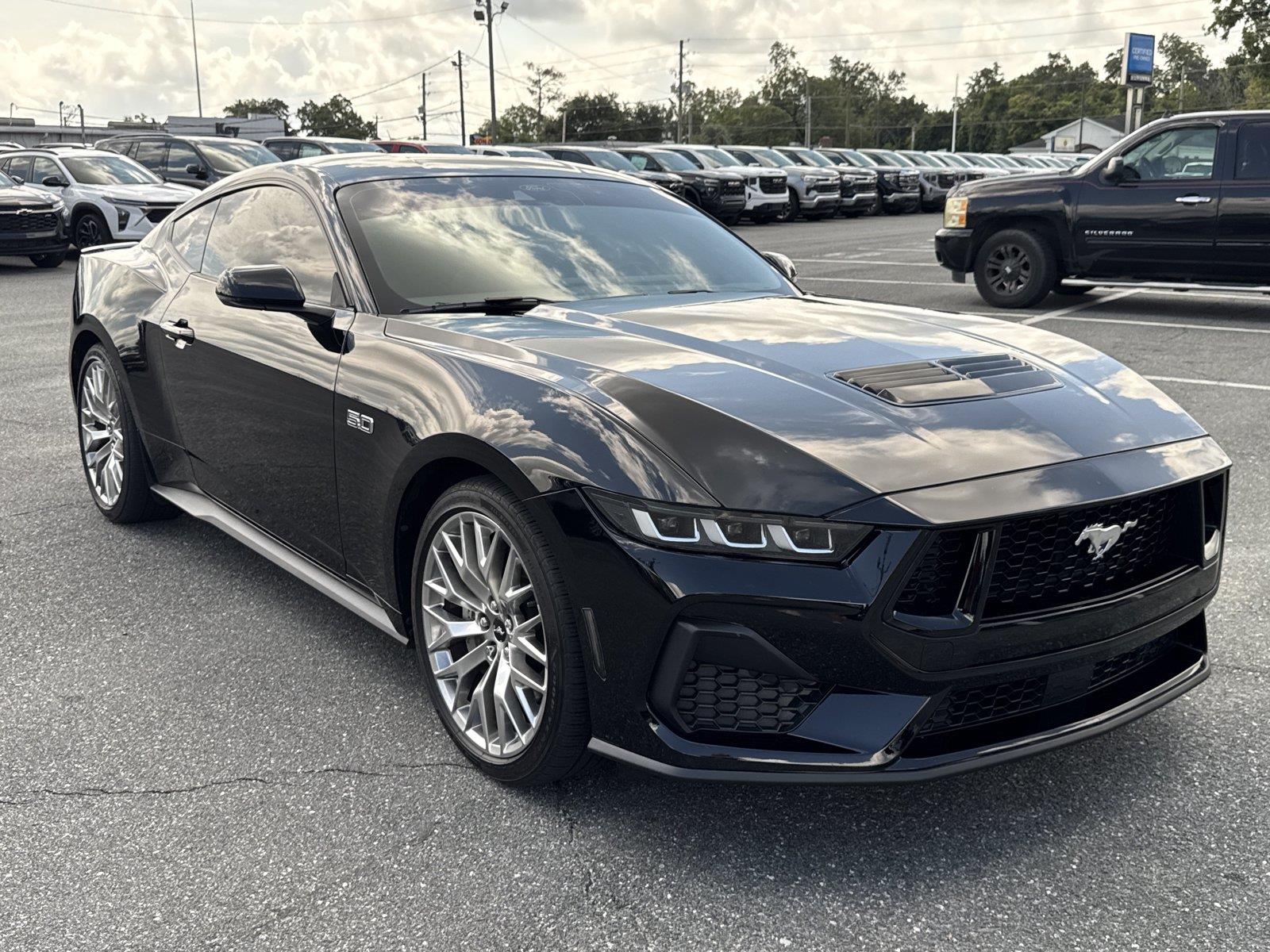 Shadow Black 2024 Ford Mustang Coupe Rear-Wheel Drive Automatic