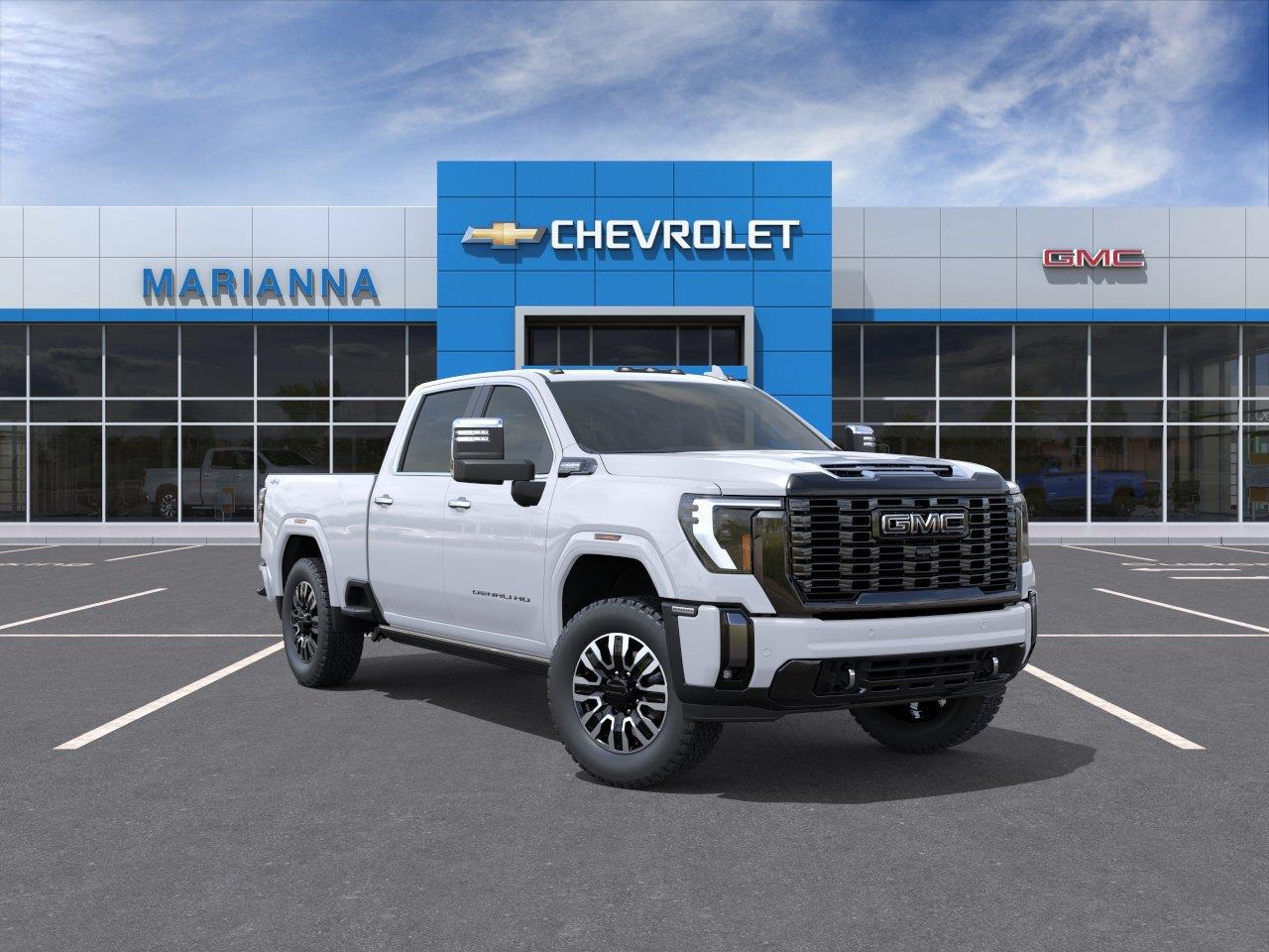 Glacier White Tricoat 2026 GMC Sierra 2500HD Pickup Truck Four-Wheel Drive Automatic