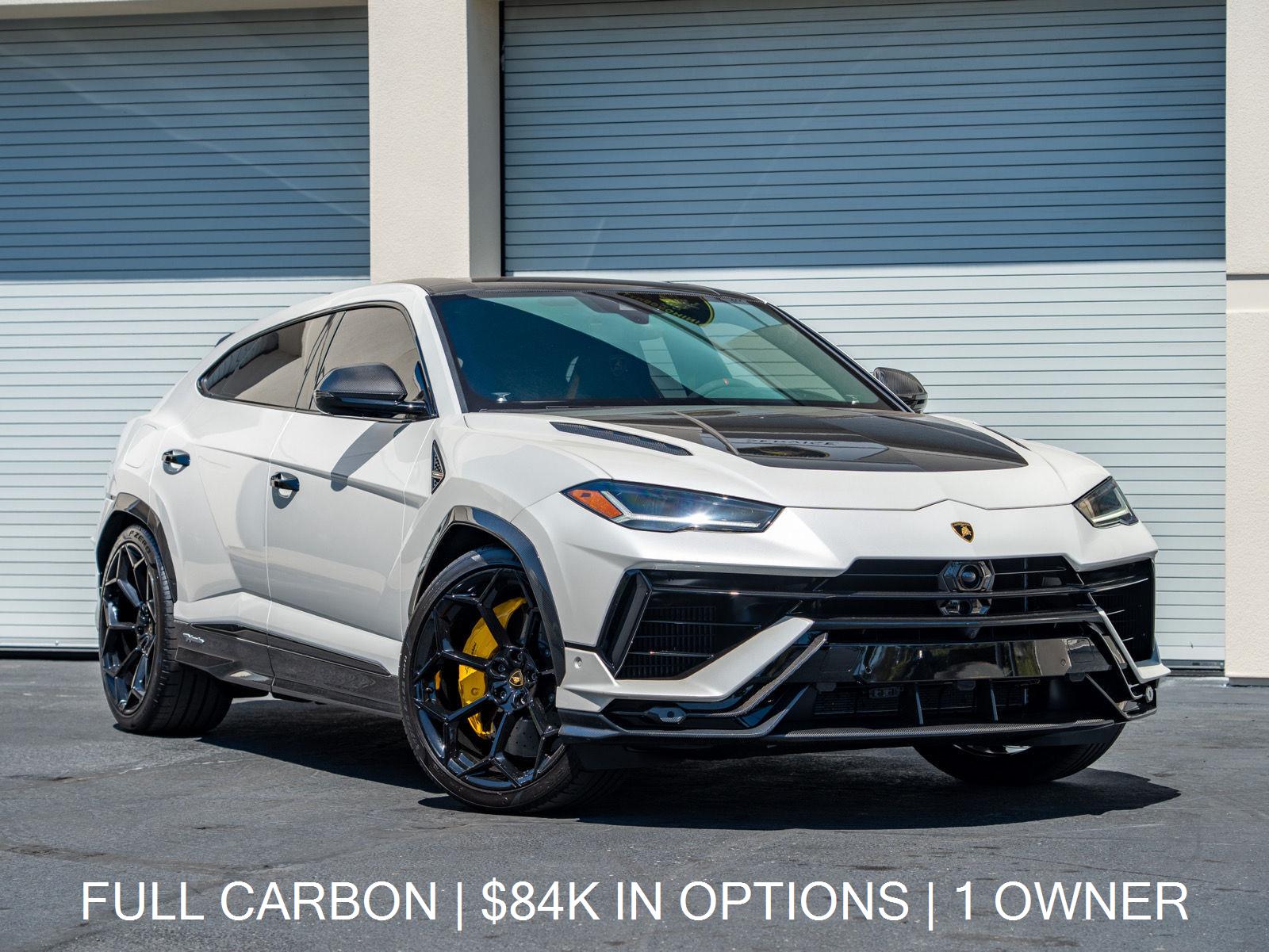 Balloon White Metallic 2024 Lamborghini Urus SUV / Crossover All-Wheel Drive Automatic
