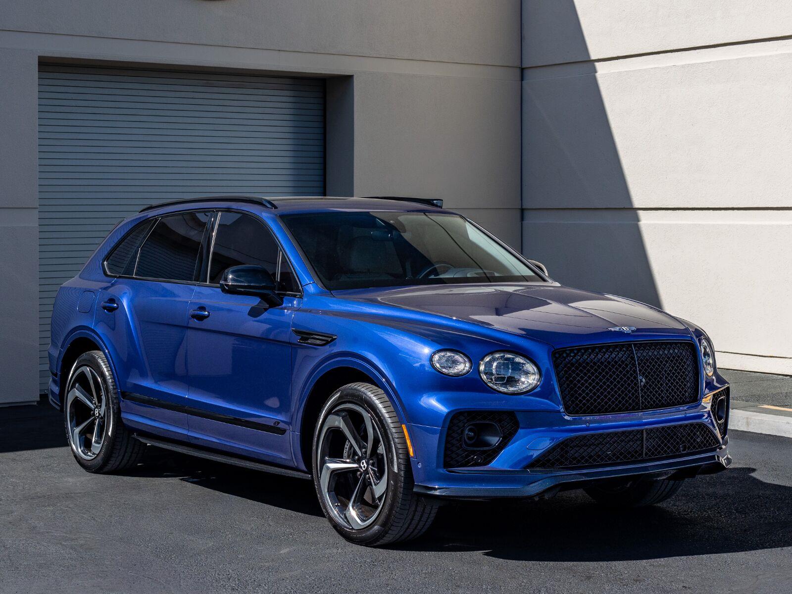 Moroccan Blue Metallic 2022 Bentley Bentayga SUV / Crossover All-Wheel Drive 8-Speed Automatic