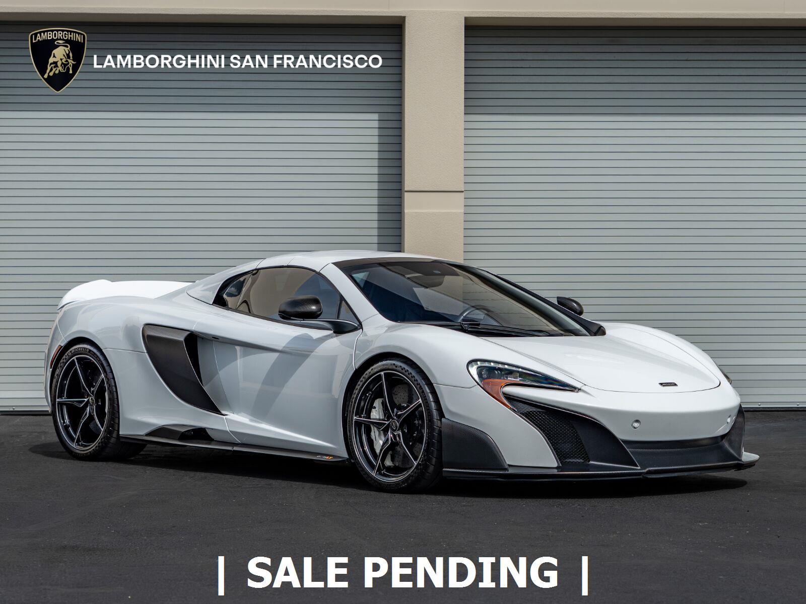 Pearl White 2016 McLaren 675LT Convertible Rear-Wheel Drive Automatic