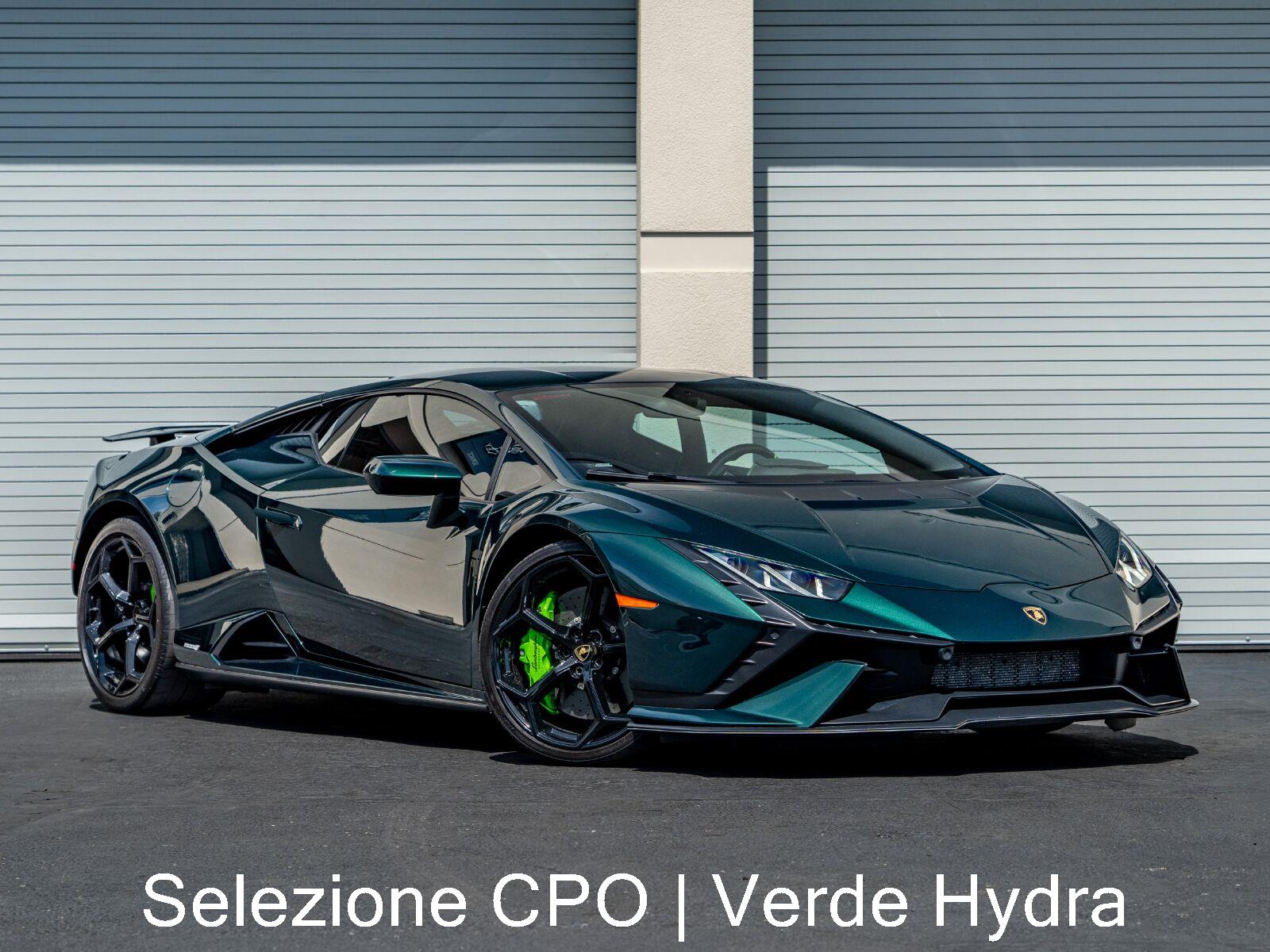Green (Verde Hydra Metallic) 2023 Lamborghini Huracan Coupe Rear-Wheel Drive Automatic