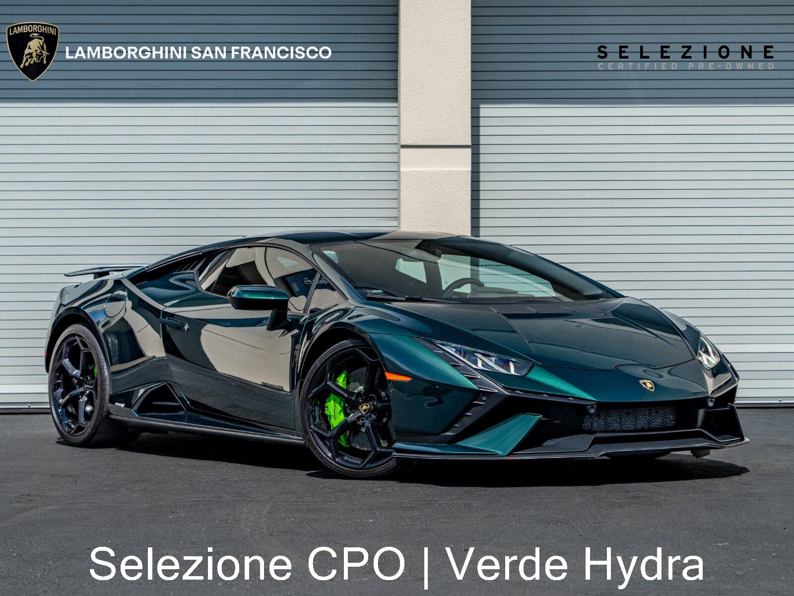 Green (Verde Hydra Metallic) 2023 Lamborghini Huracan Coupe Rear-Wheel Drive Automatic