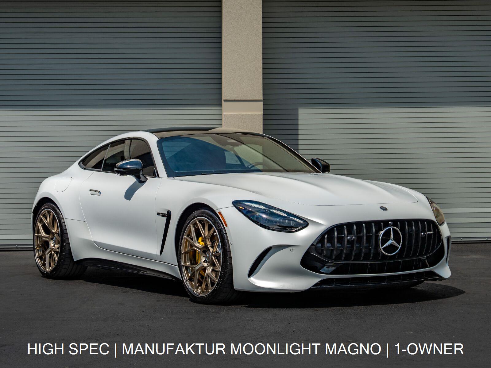 MANUFAKTUR Moonlight White Magno 2025 Mercedes-Benz AMG GT Coupe All-Wheel Drive Automatic