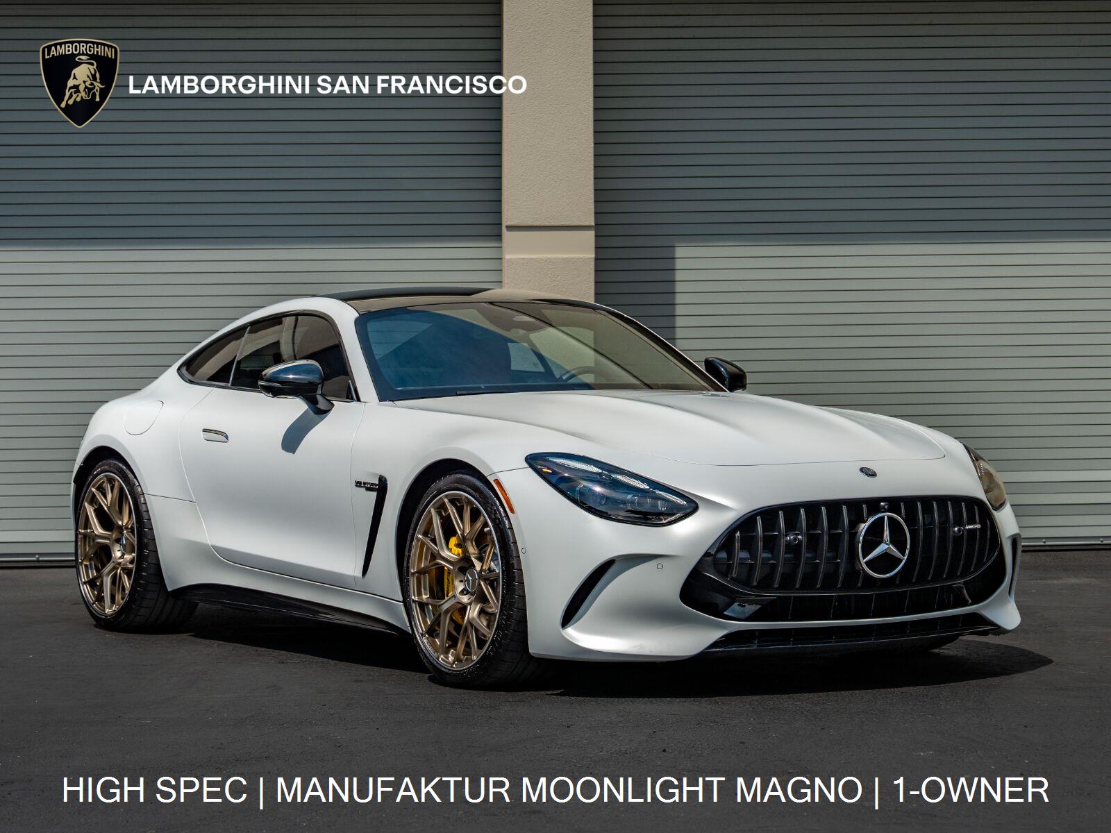 MANUFAKTUR Moonlight White Magno 2025 Mercedes-Benz AMG GT Coupe All-Wheel Drive Automatic