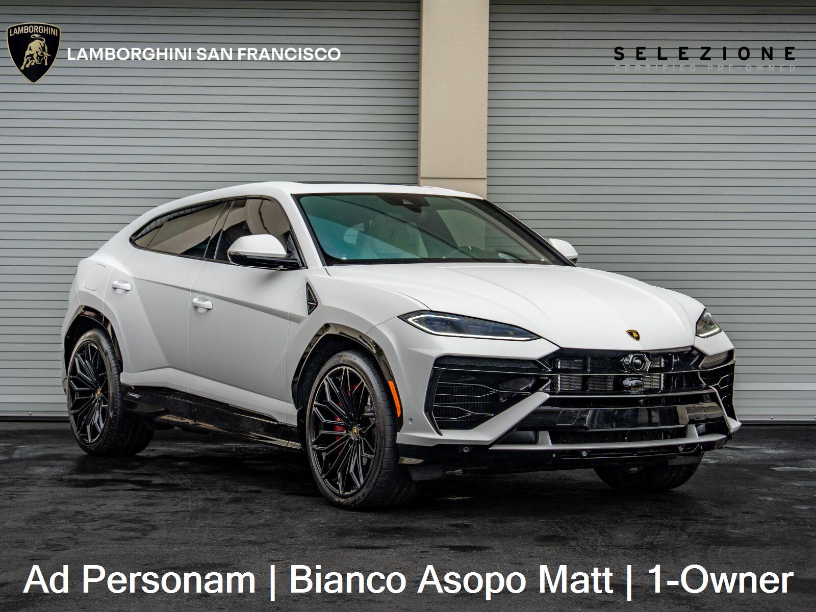 Bianco Asopo Matt 2025 Lamborghini Urus SUV / Crossover All-Wheel Drive 8-Speed Automatic
