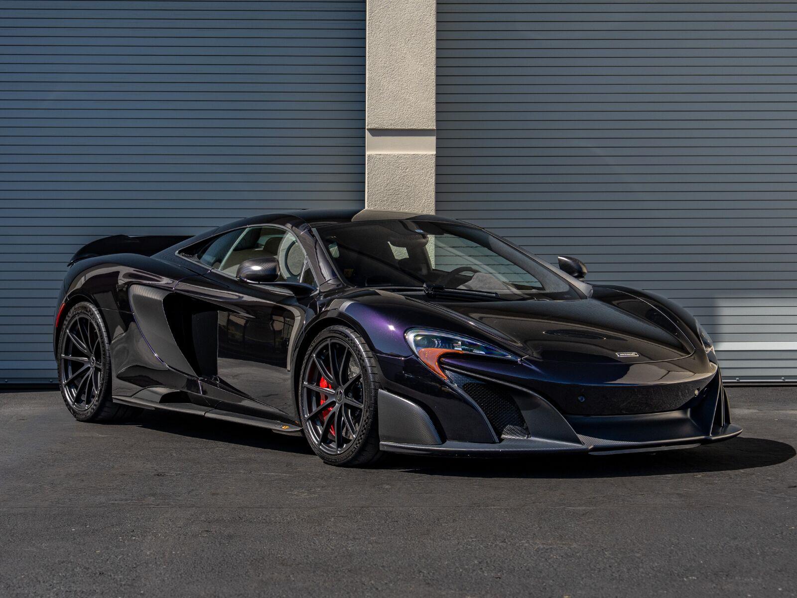 Fire Black 2016 McLaren 675LT Coupe Rear-Wheel Drive Automatic