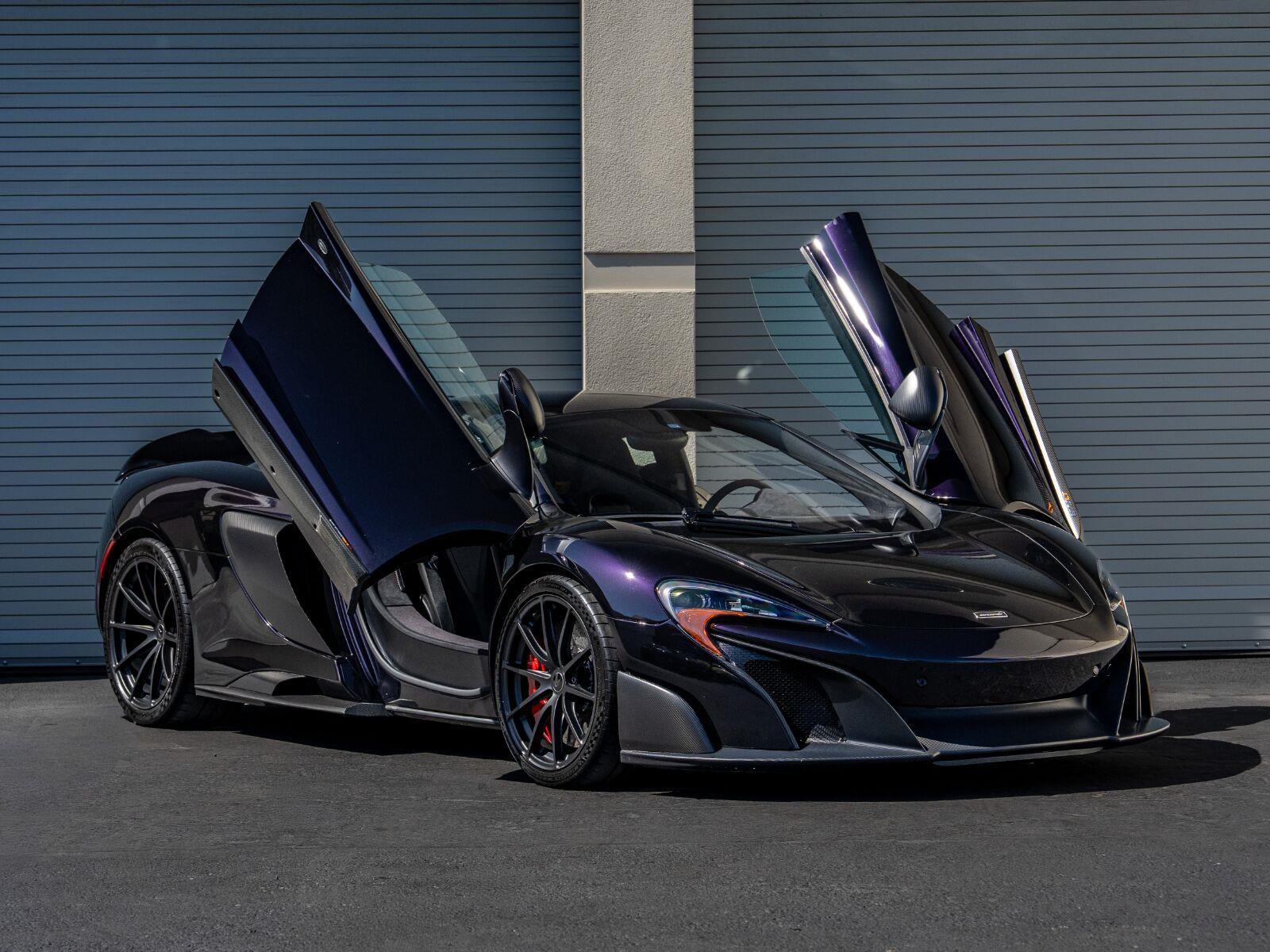 Fire Black 2016 McLaren 675LT Coupe Rear-Wheel Drive Automatic