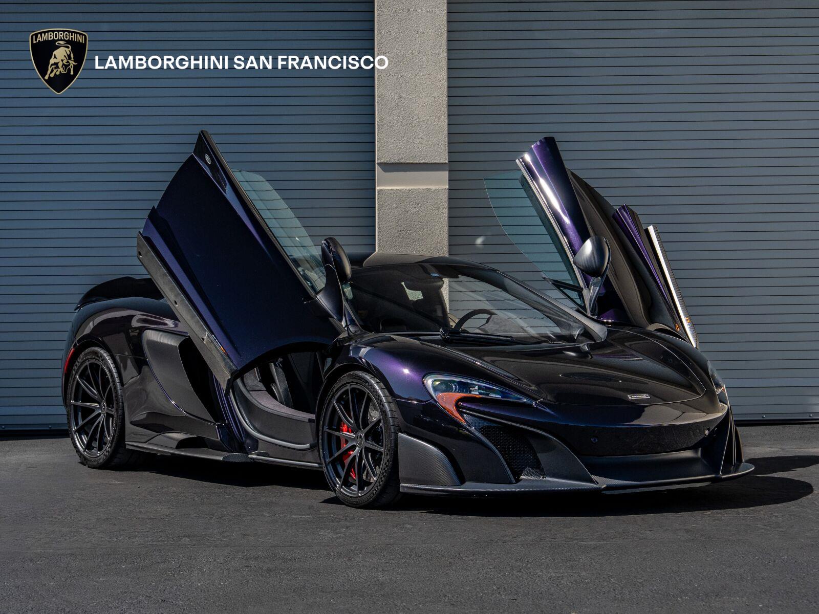 Amethyst Black 2016 McLaren 675LT Coupe Rear-Wheel Drive Automatic