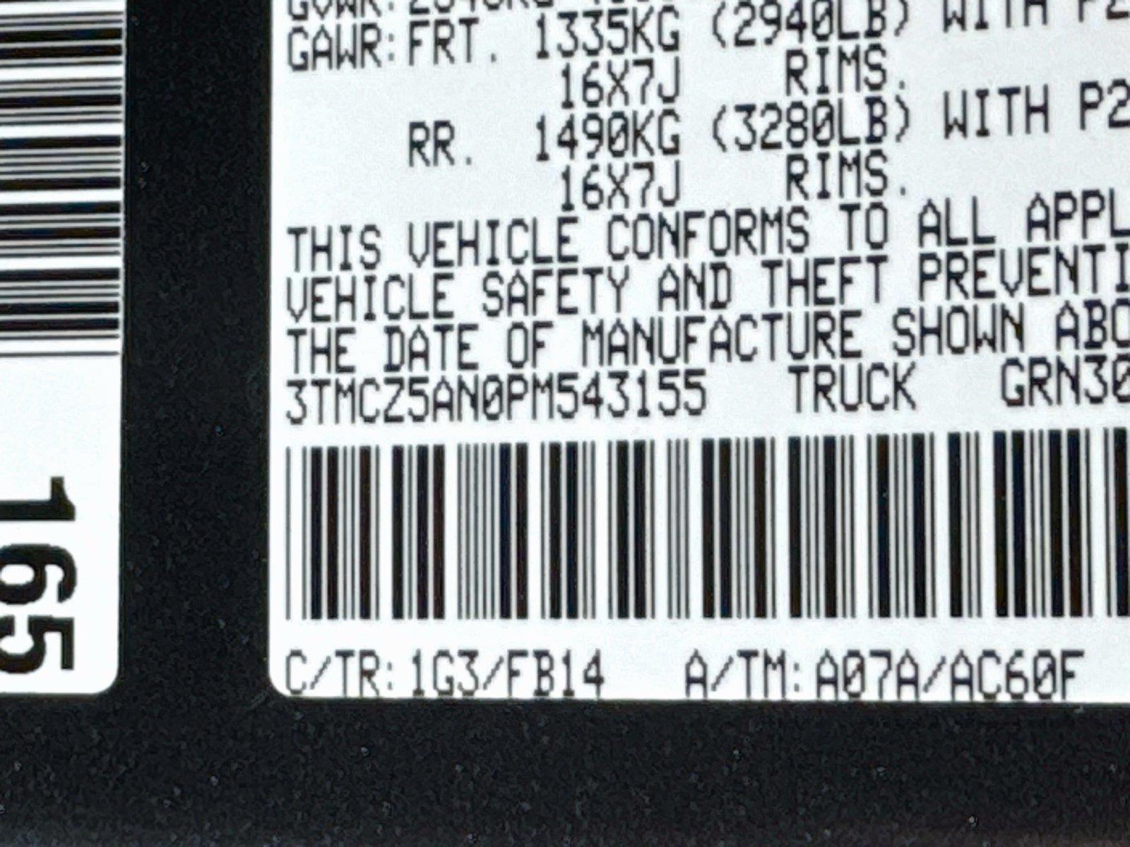 Used 2023 Magnetic Gray Metallic Toyota SR V6 image 29