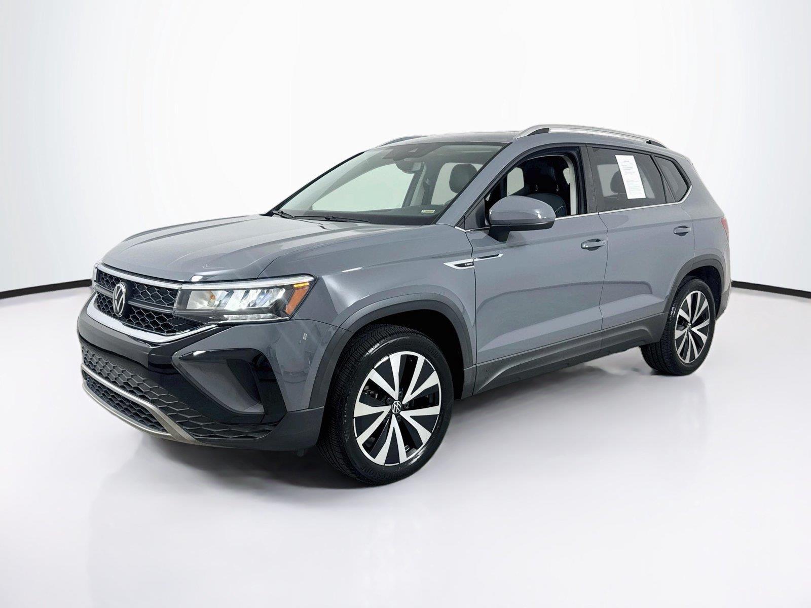 Pure Gray 2023 Volkswagen Taos SUV / Crossover All-Wheel Drive Automatic