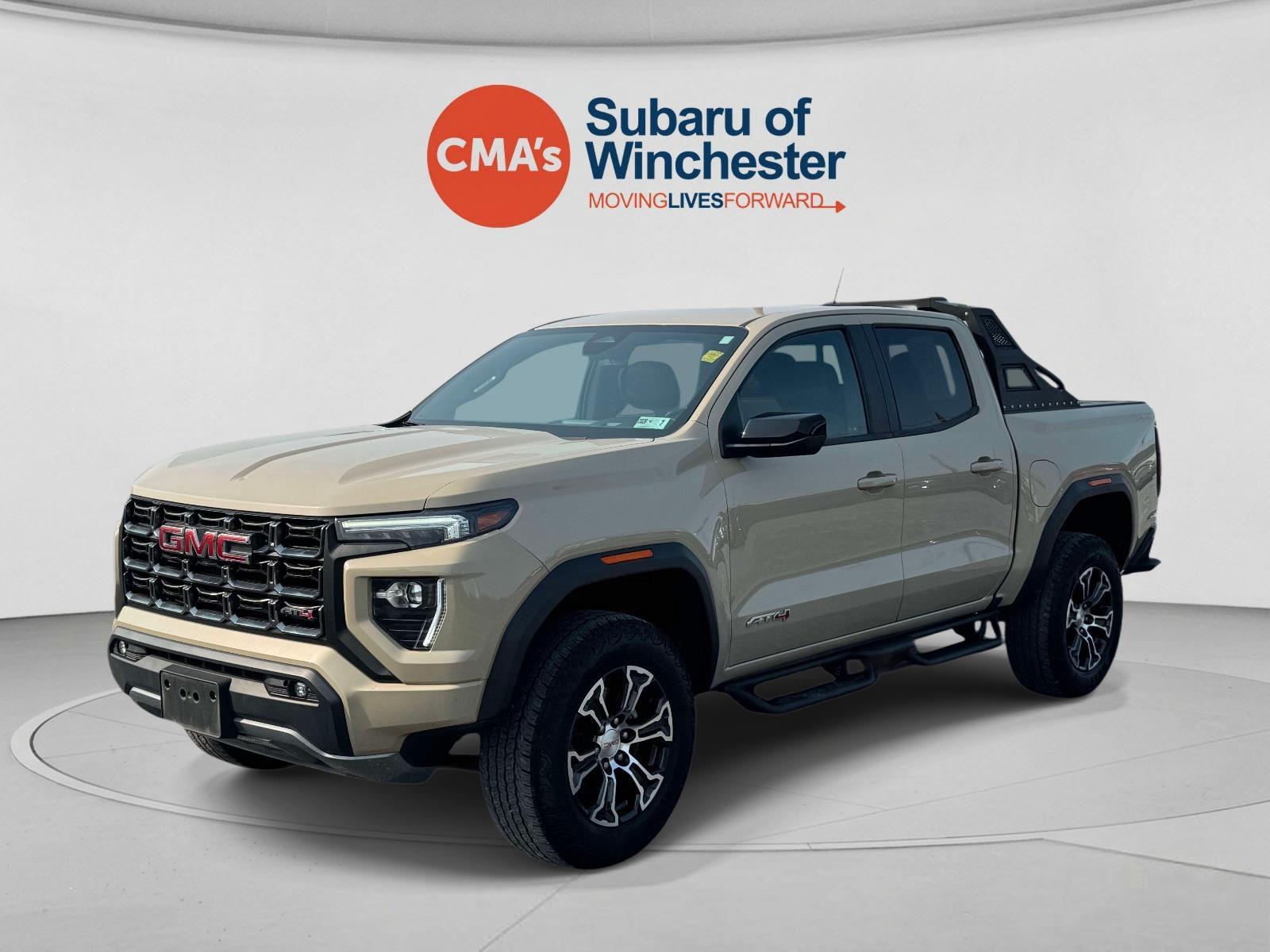 Desert Sand Metallic 2023 GMC Canyon Pickup Truck Four-Wheel Drive 8-Speed Automatic