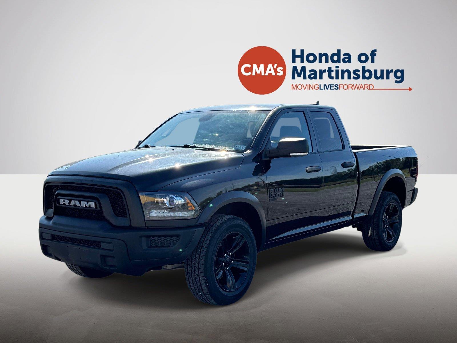 Diamond Black Crystal Pearlcoat 2023 RAM 1500 Pickup Truck Four-Wheel Drive 8-Speed Automatic