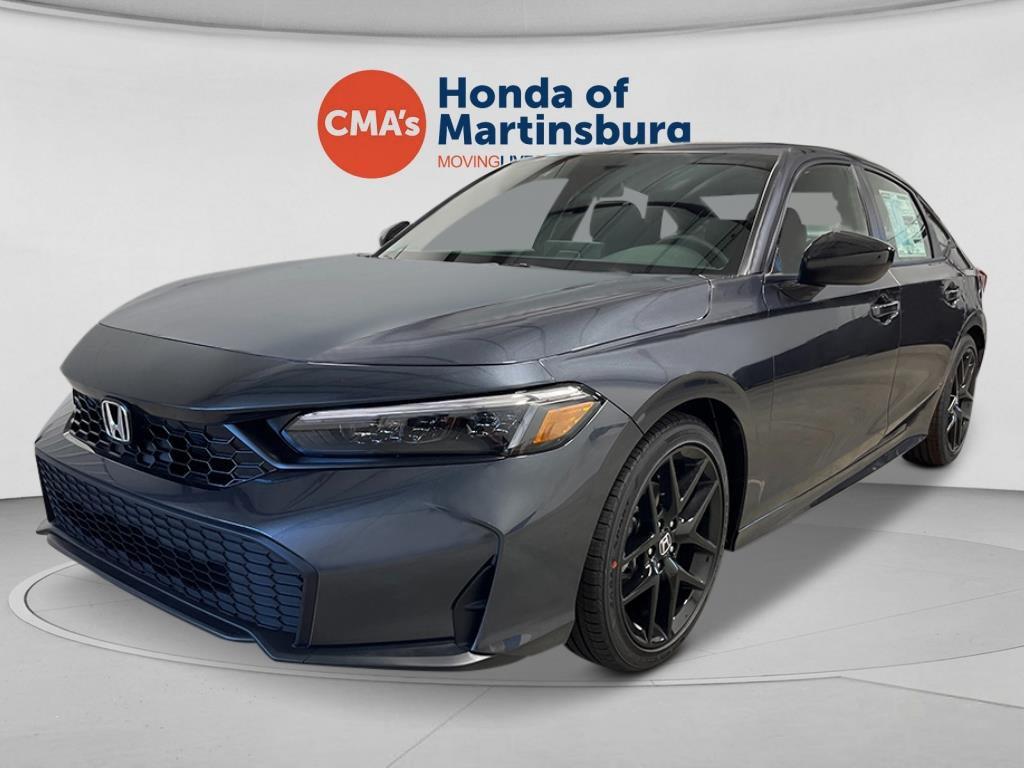 Meteorite Gray Metallic 2026 Honda Civic Sedan Front-Wheel Drive Continuously Variable Transmission