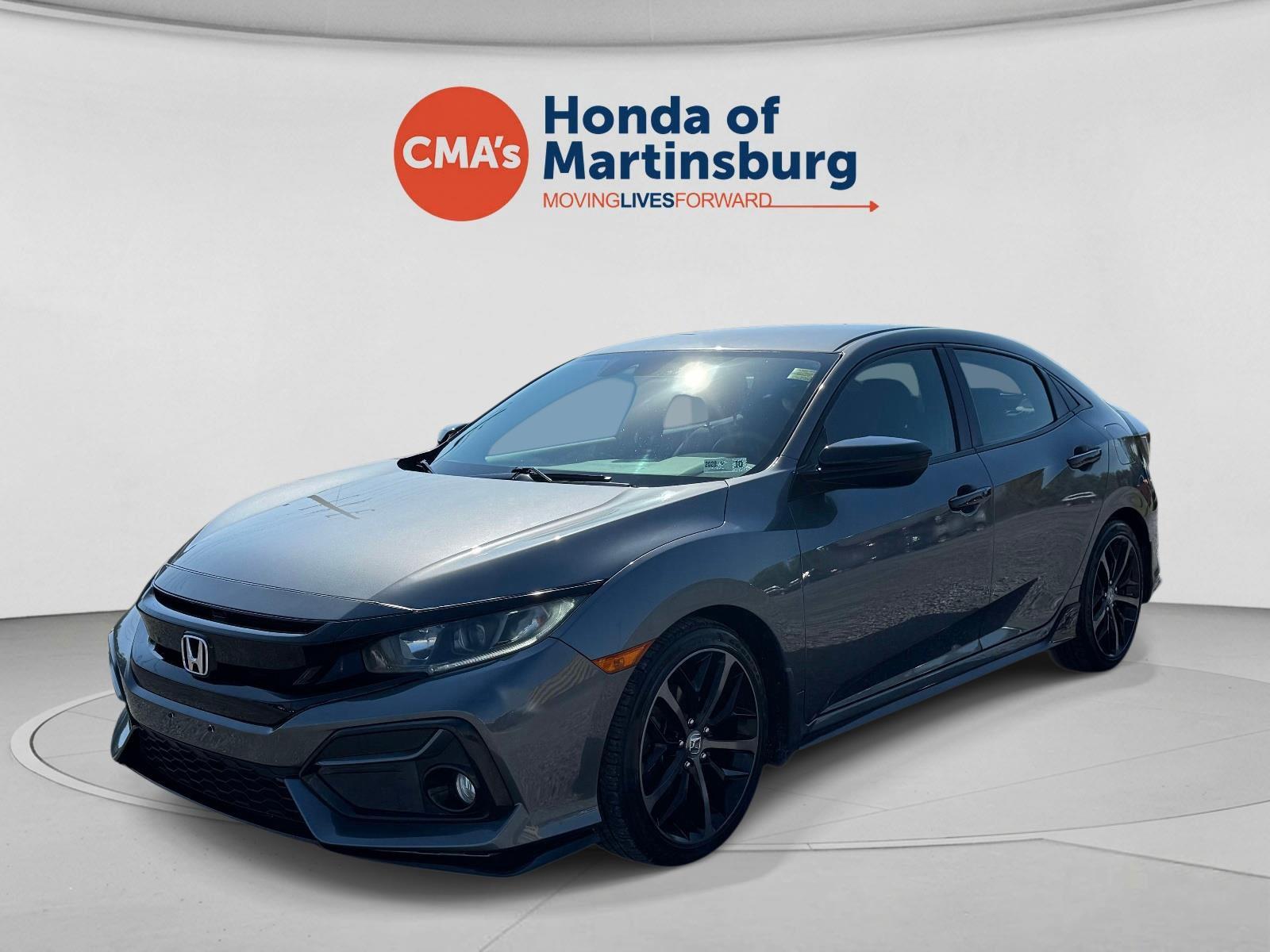 Polished Metal Metallic 2020 Honda Civic Hatchback Hatchback Front-Wheel Drive Continuously Variable Transmission