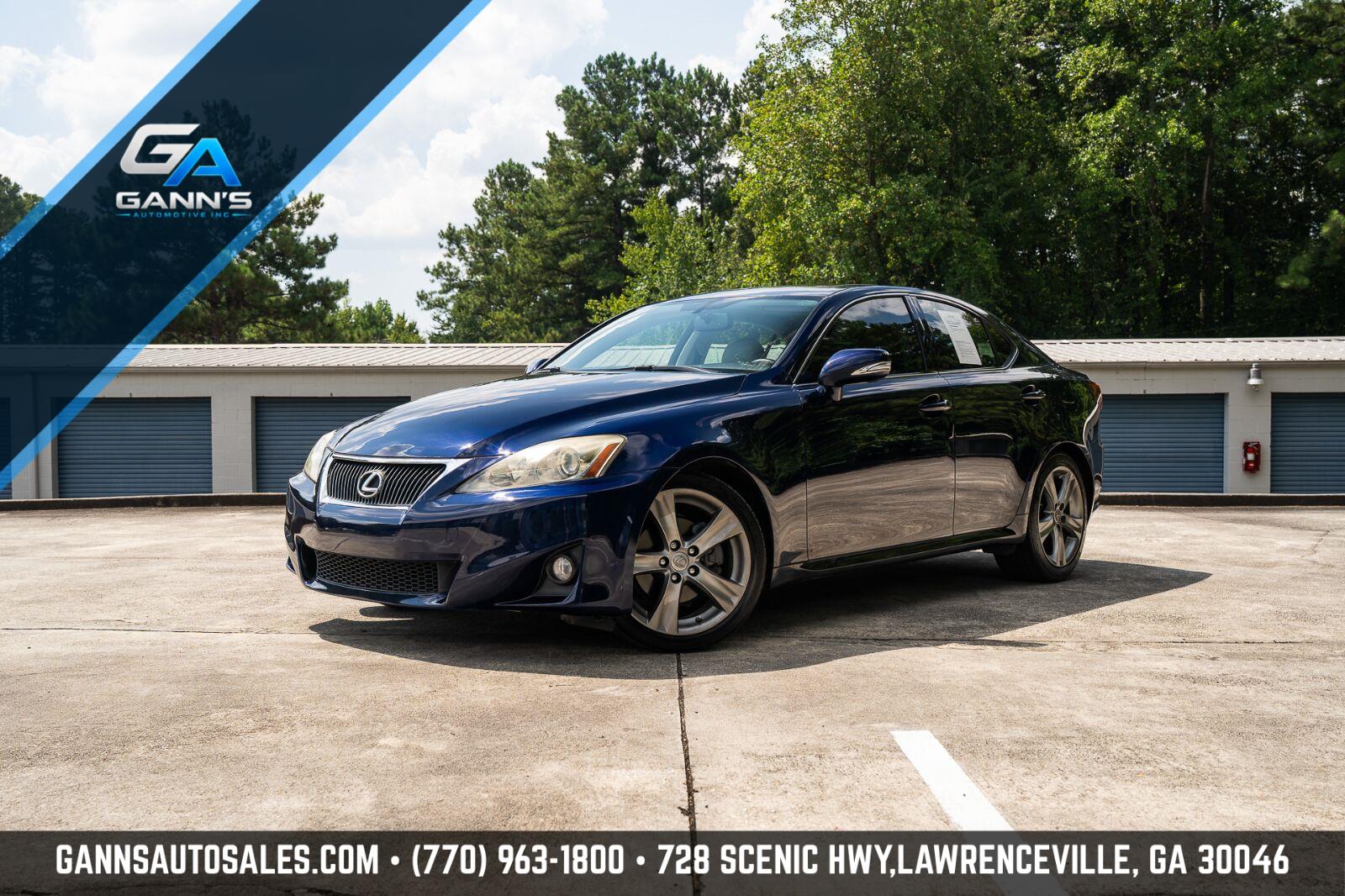 Blue (Deep Sea Mica) 2012 Lexus IS Sedan Rear-Wheel Drive Automatic