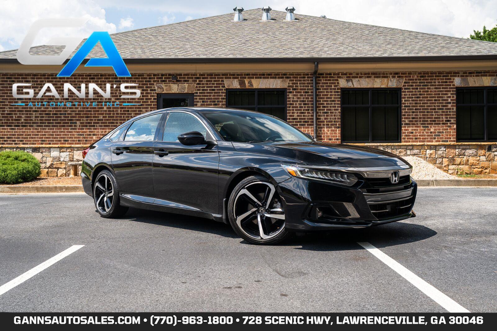 Crystal Black Pearl 2021 Honda Accord Sedan Front-Wheel Drive Continuously Variable Transmission