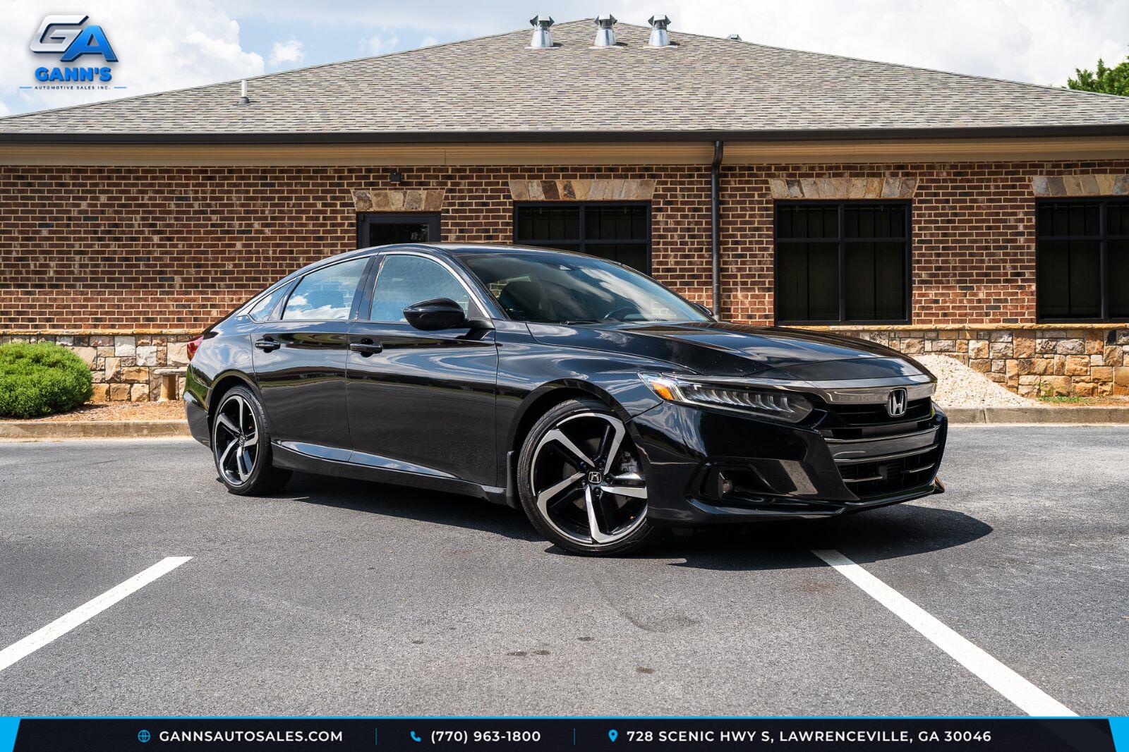 Crystal Black Pearl 2021 Honda Accord Sedan Front-Wheel Drive Continuously Variable Transmission