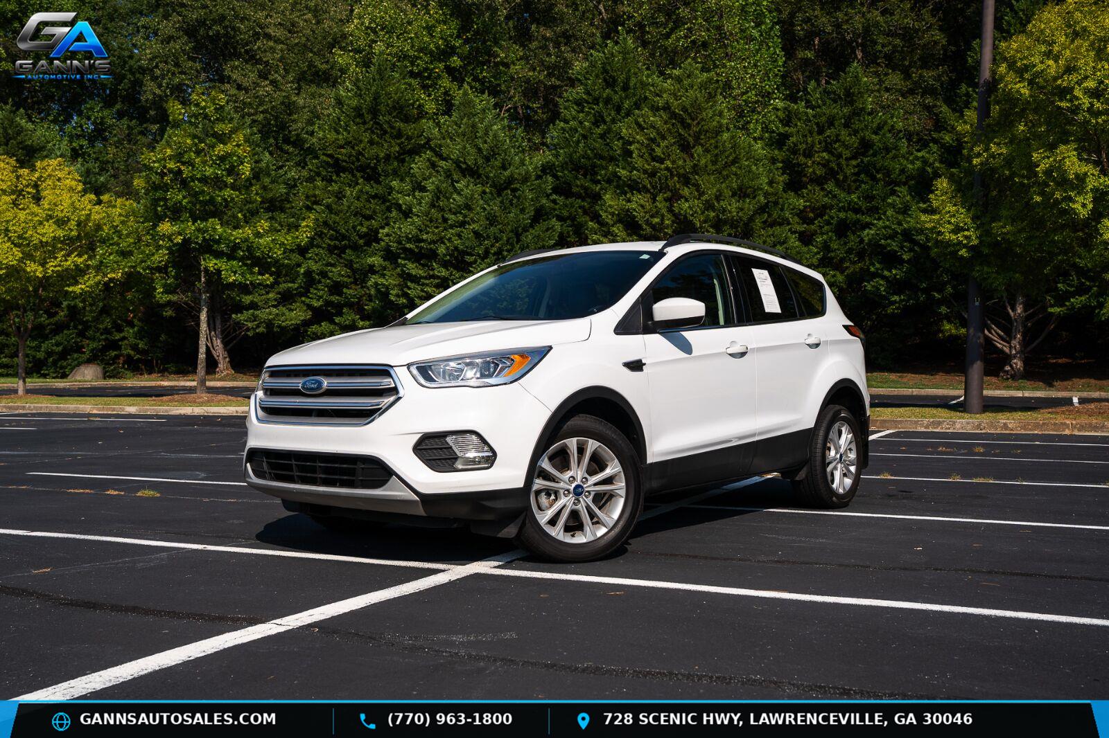 Oxford White 2018 Ford Escape SUV / Crossover All-Wheel Drive 6-Speed Automatic