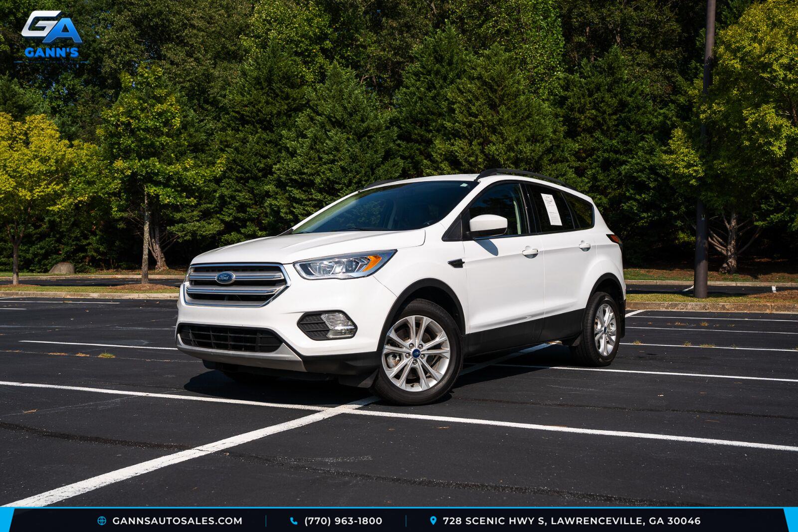 Oxford White 2018 Ford Escape SUV / Crossover All-Wheel Drive 6-Speed Automatic