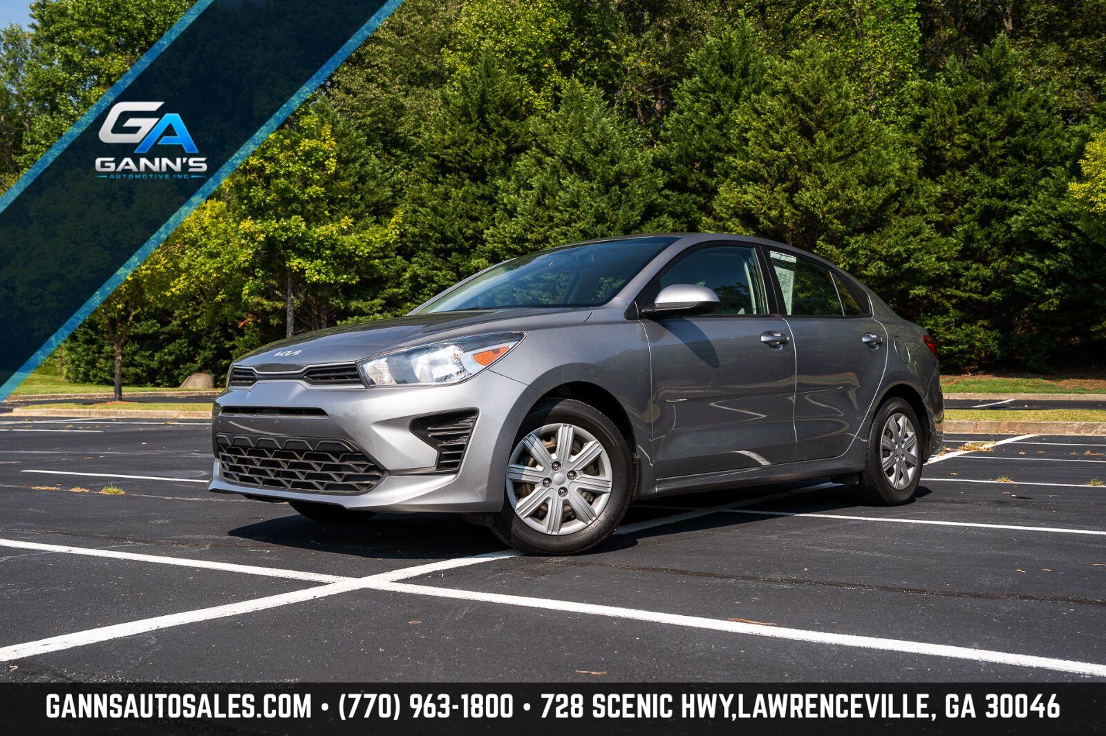 Steel Gray 2022 Kia Rio Sedan Front-Wheel Drive Continuously Variable Transmission
