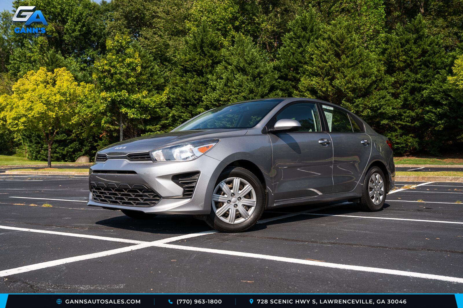 Steel Gray 2022 Kia Rio Sedan Front-Wheel Drive Continuously Variable Transmission