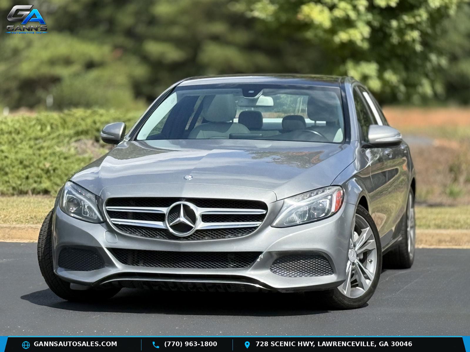 Palladium Silver Metallic 2015 Mercedes-Benz C-Class Sedan Rear-Wheel Drive Automatic