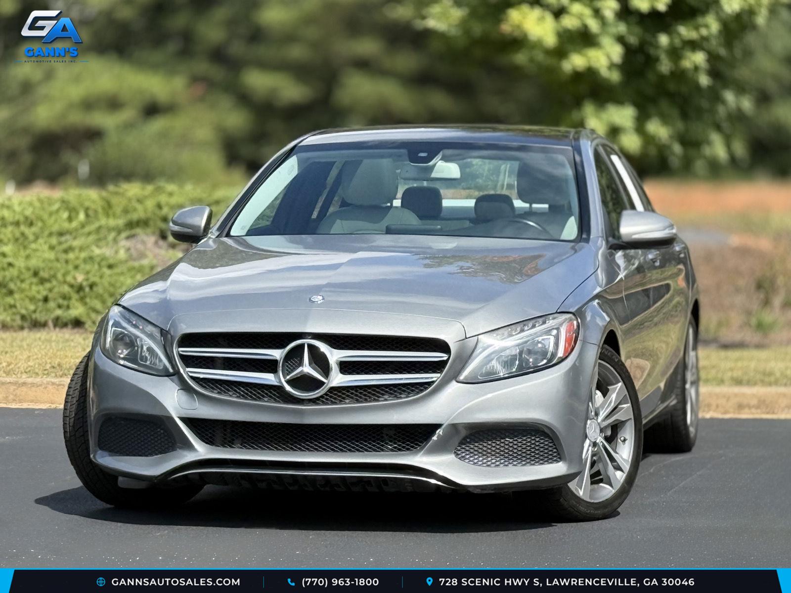 Palladium Silver Metallic 2015 Mercedes-Benz C-Class Sedan Rear-Wheel Drive Automatic